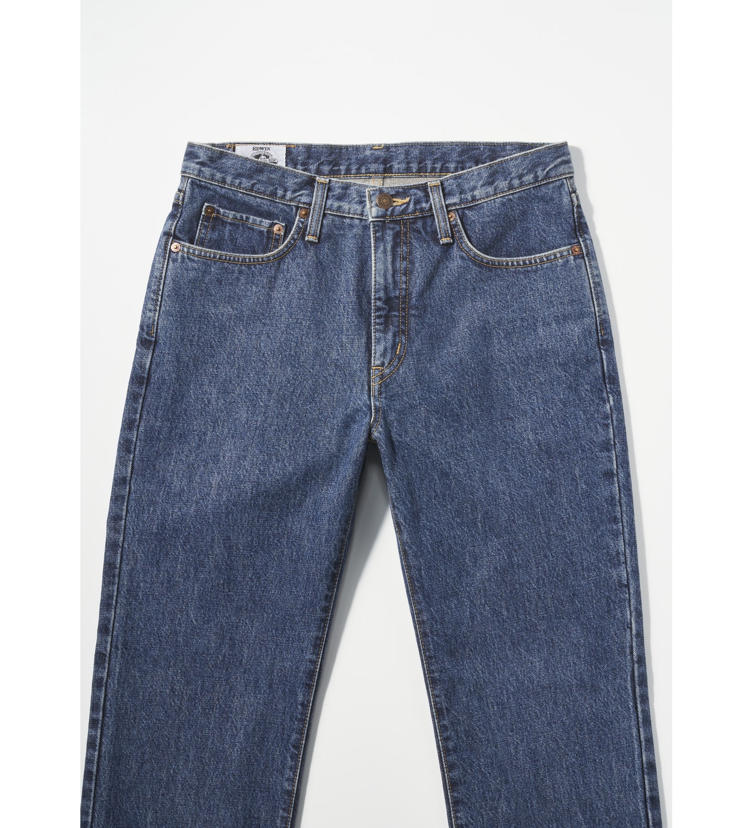 EDWIN(エドウイン)の【予約】インターナショナルベーシック クラシックストレート デニムパンツ ジーンズ|パンツ/デニム / ジーンズパンツ/メンズ|中色ブルー