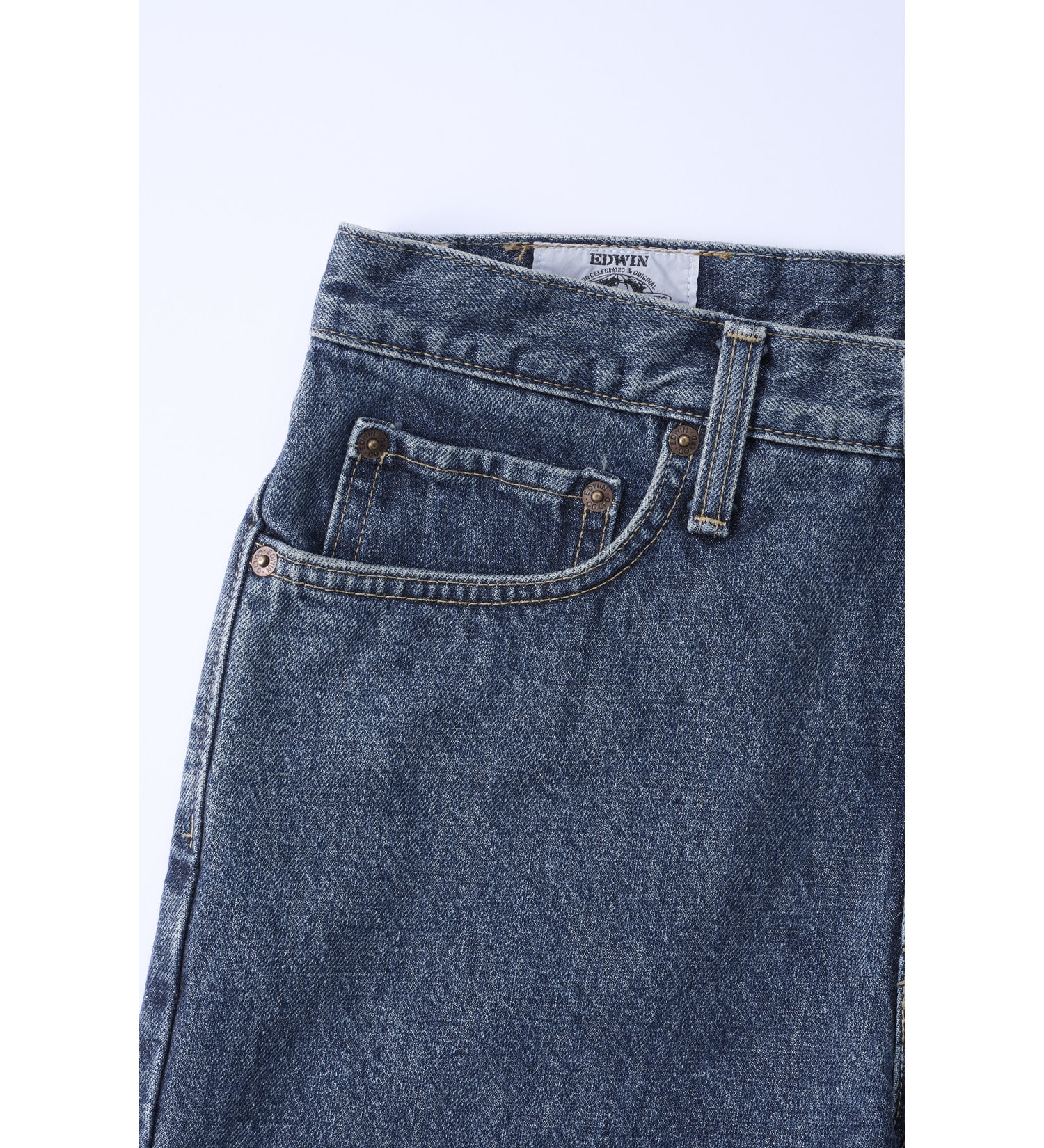 EDWIN(エドウイン)の【予約】インターナショナルベーシック クラシックストレート デニムパンツ ジーンズ|パンツ/デニム / ジーンズパンツ/メンズ|中色ブルー