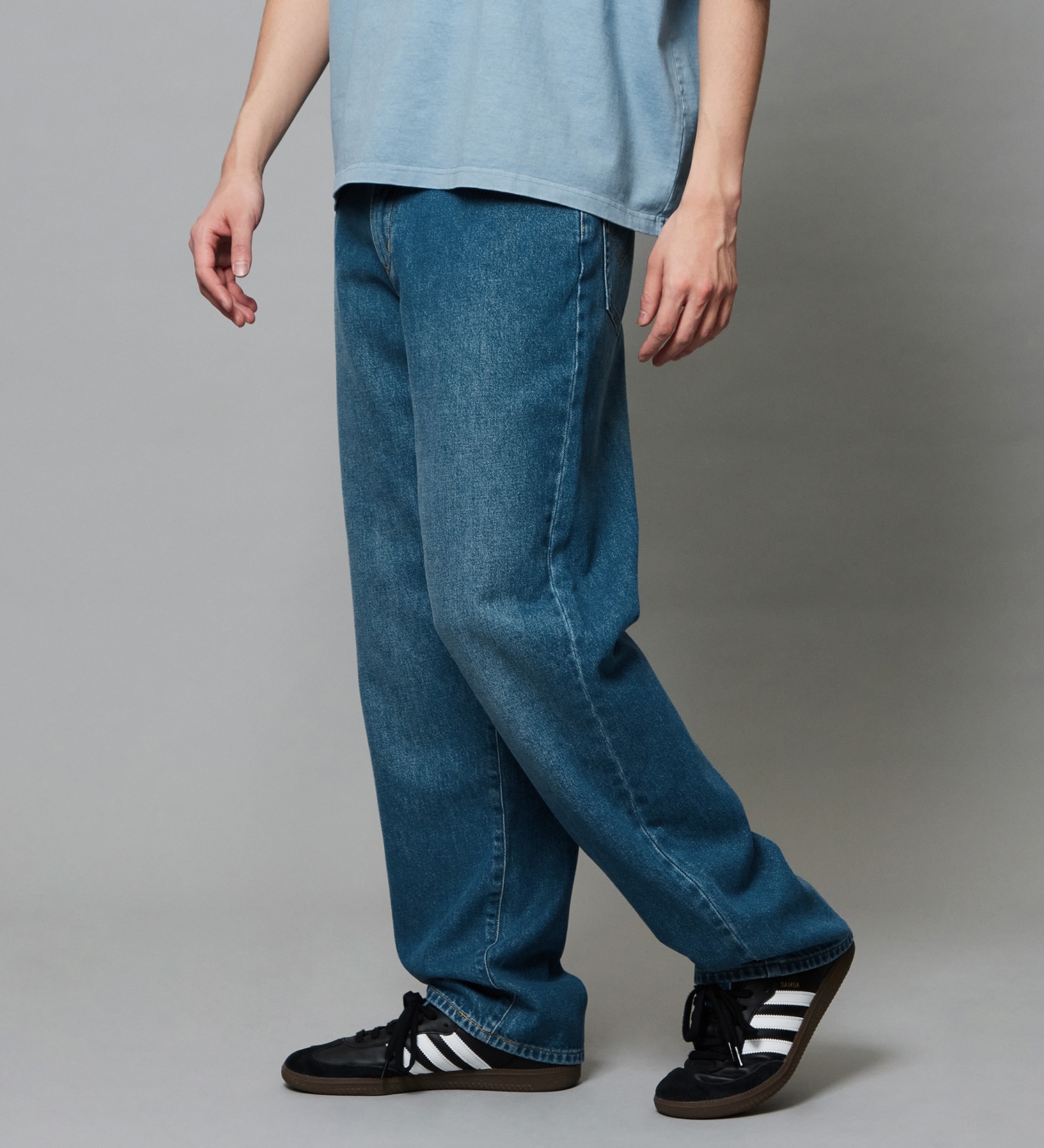 EDWIN(エドウイン)のバギージーンズ ルーズテーパード デニムパンツ ライトオンス|パンツ/デニム / ジーンズパンツ/メンズ|中色ブルー