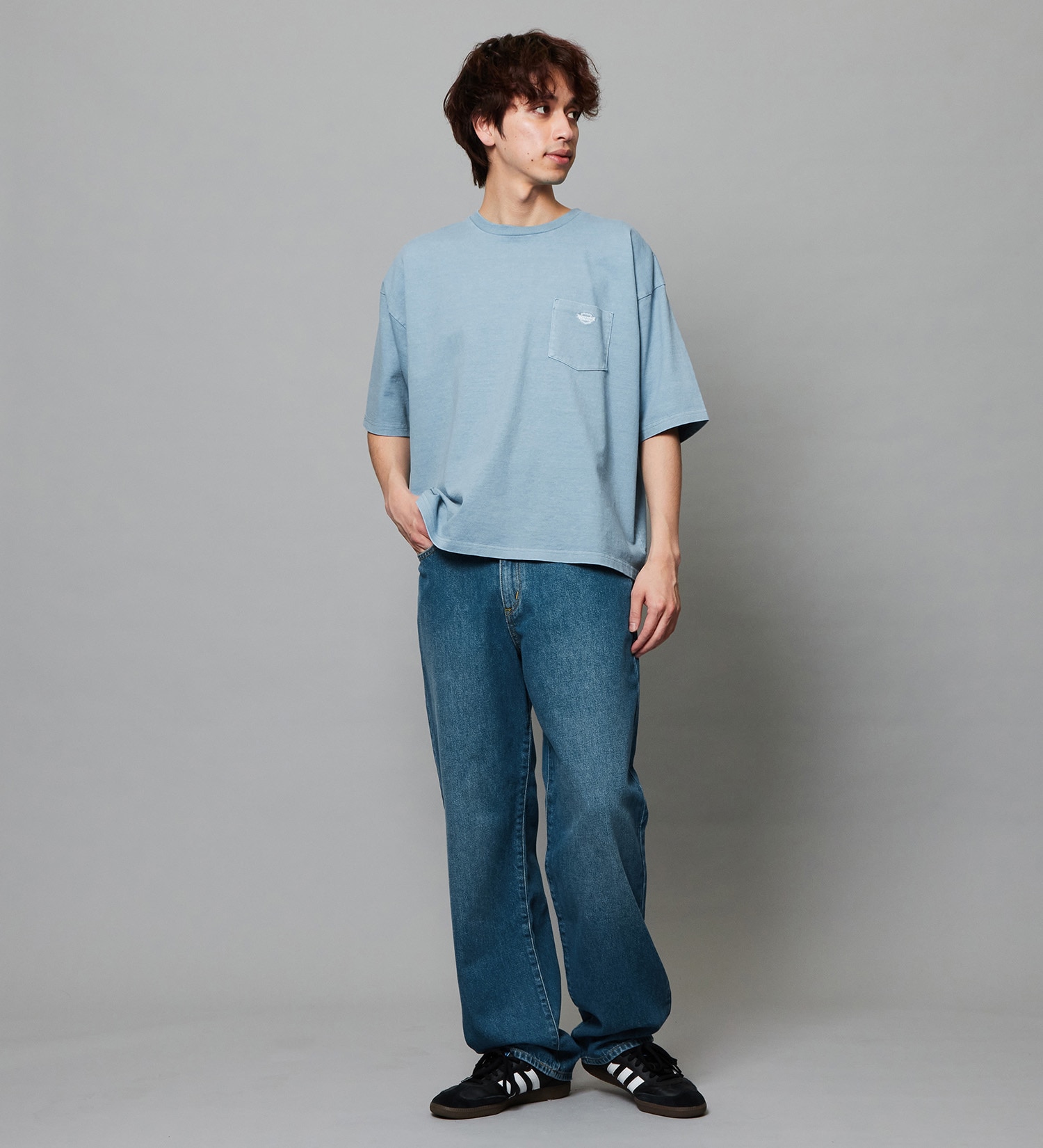 EDWIN(エドウイン)のバギージーンズ ルーズテーパード デニムパンツ ライトオンス|パンツ/デニム / ジーンズパンツ/メンズ|中色ブルー