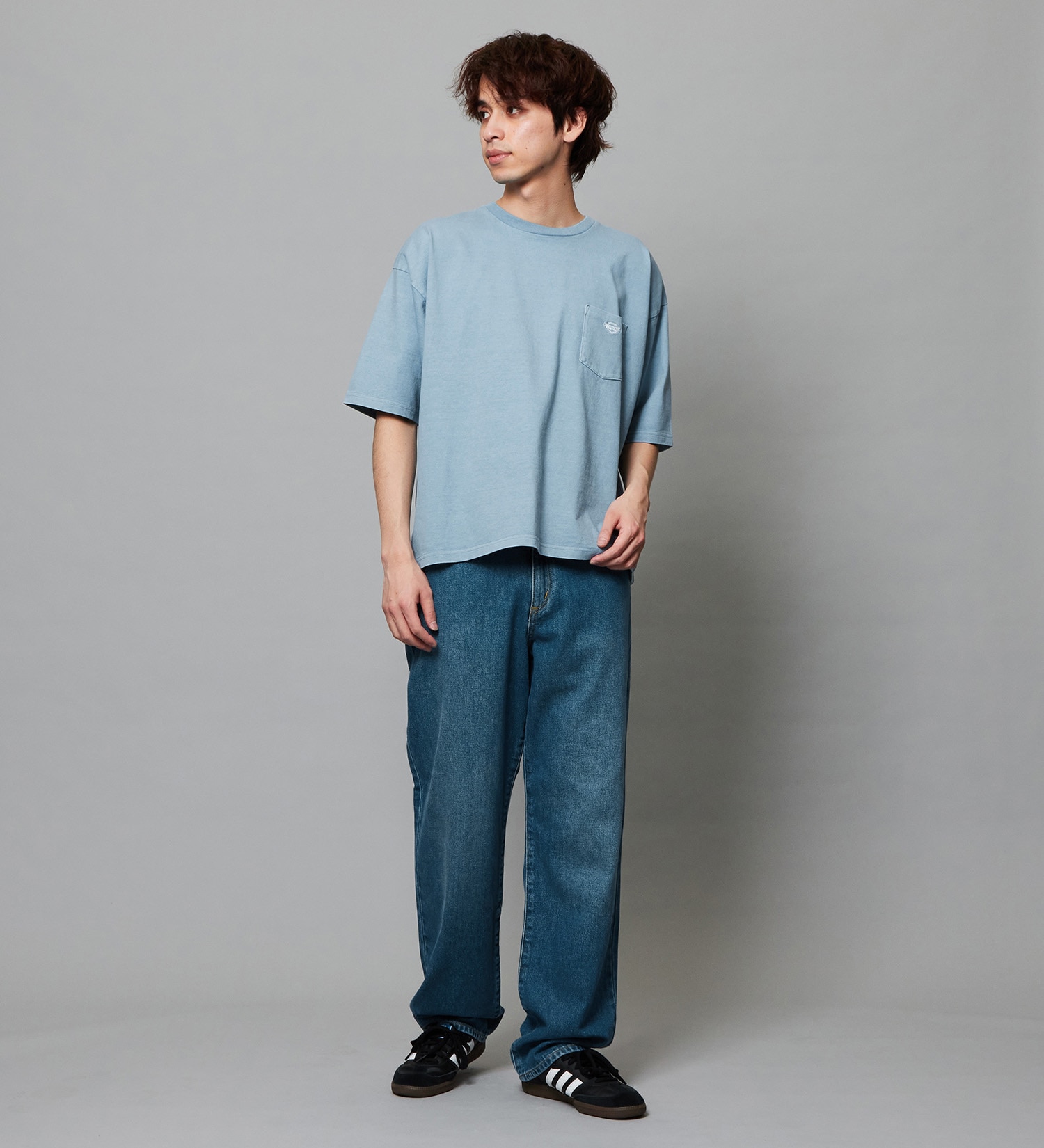 EDWIN(エドウイン)のバギージーンズ ルーズテーパード デニムパンツ ライトオンス|パンツ/デニム / ジーンズパンツ/メンズ|中色ブルー