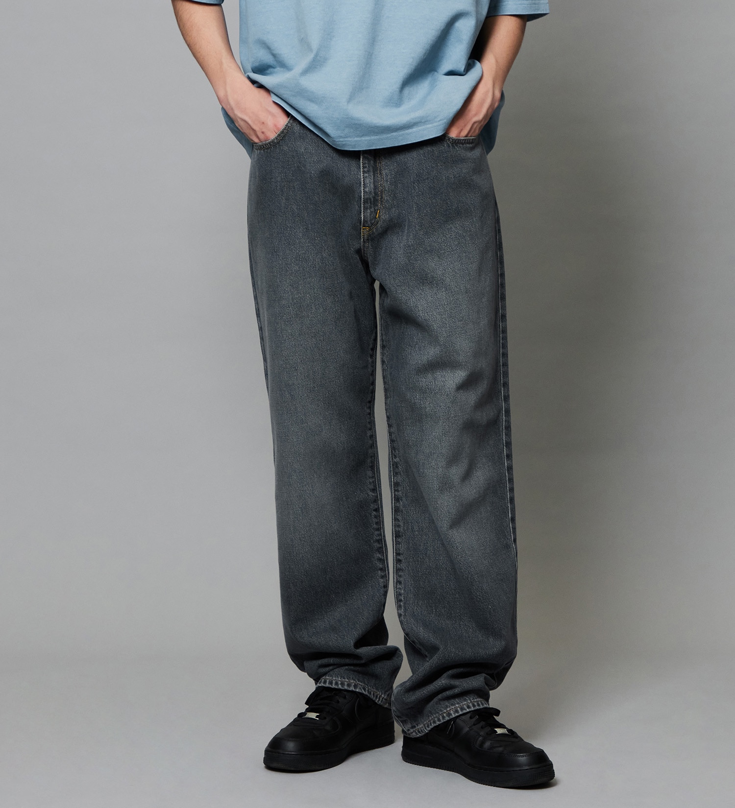 EDWIN(エドウイン)のバギージーンズ ルーズテーパード デニムパンツ ライトオンス|パンツ/デニム / ジーンズパンツ/メンズ|ブラックデニム