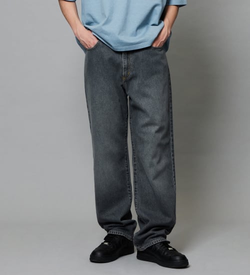 EDWIN(エドウイン)のバギージーンズ ルーズテーパード デニムパンツ ライトオンス|パンツ/デニム/メンズ|ブラックデニム