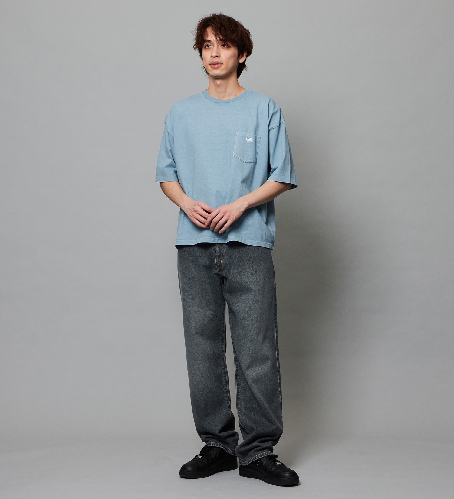 EDWIN(エドウイン)のバギージーンズ ルーズテーパード デニムパンツ ライトオンス|パンツ/デニム / ジーンズパンツ/メンズ|ブラックデニム