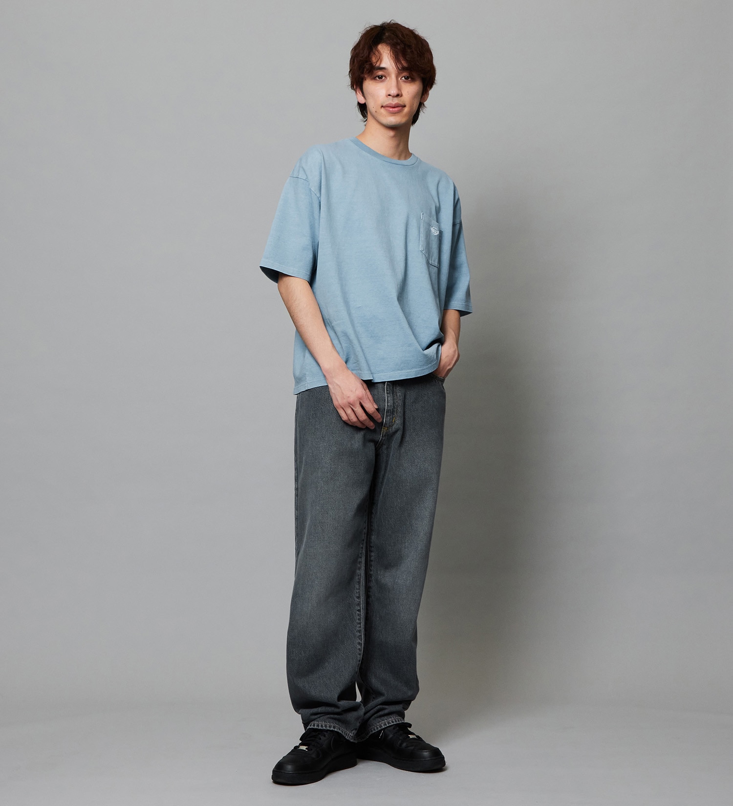 EDWIN(エドウイン)のバギージーンズ ルーズテーパード デニムパンツ ライトオンス|パンツ/デニム / ジーンズパンツ/メンズ|ブラックデニム