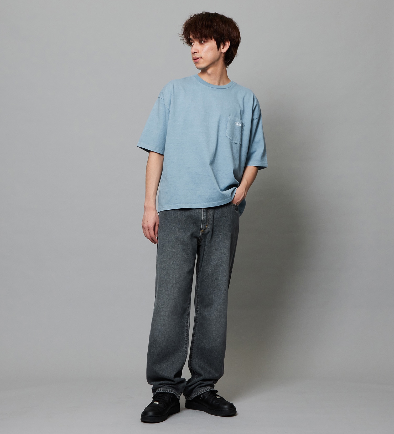 EDWIN(エドウイン)のバギージーンズ ルーズテーパード デニムパンツ ライトオンス|パンツ/デニム / ジーンズパンツ/メンズ|ブラックデニム