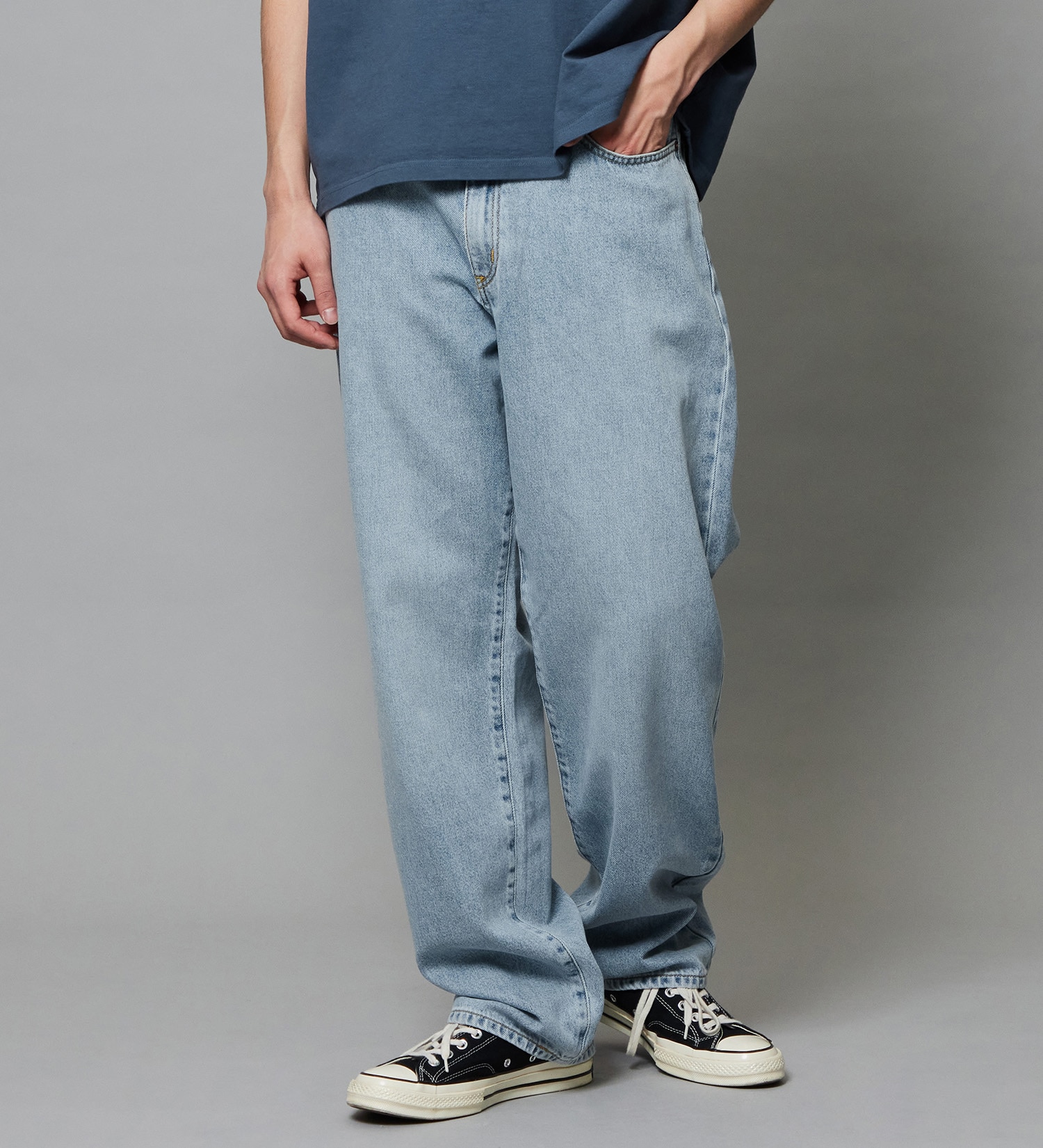 EDWIN(エドウイン)のバギージーンズ ルーズテーパード デニムパンツ ライトオンス|パンツ/デニム / ジーンズパンツ/メンズ|淡色ブルー