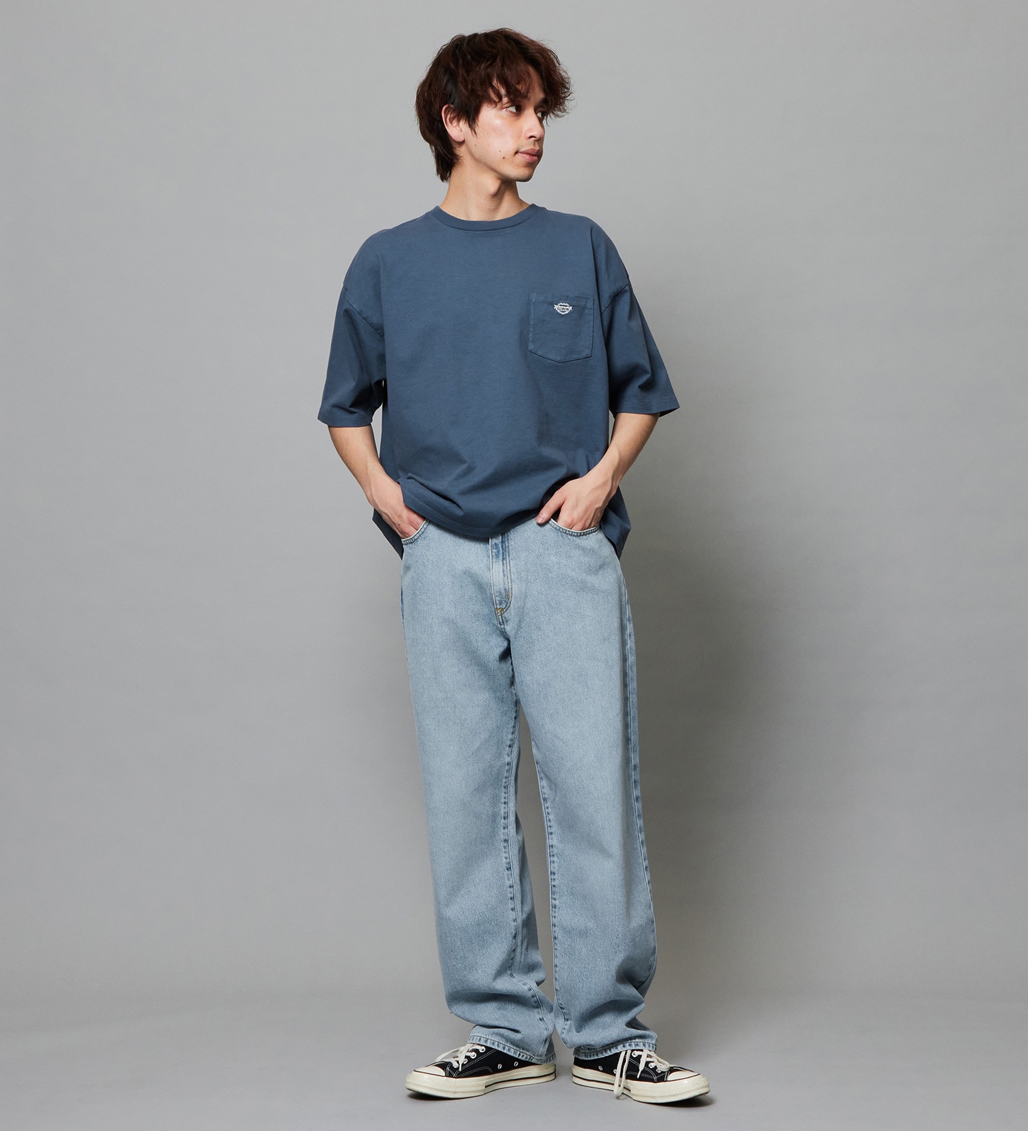 EDWIN(エドウイン)のバギージーンズ ルーズテーパード デニムパンツ ライトオンス|パンツ/デニム / ジーンズパンツ/メンズ|淡色ブルー