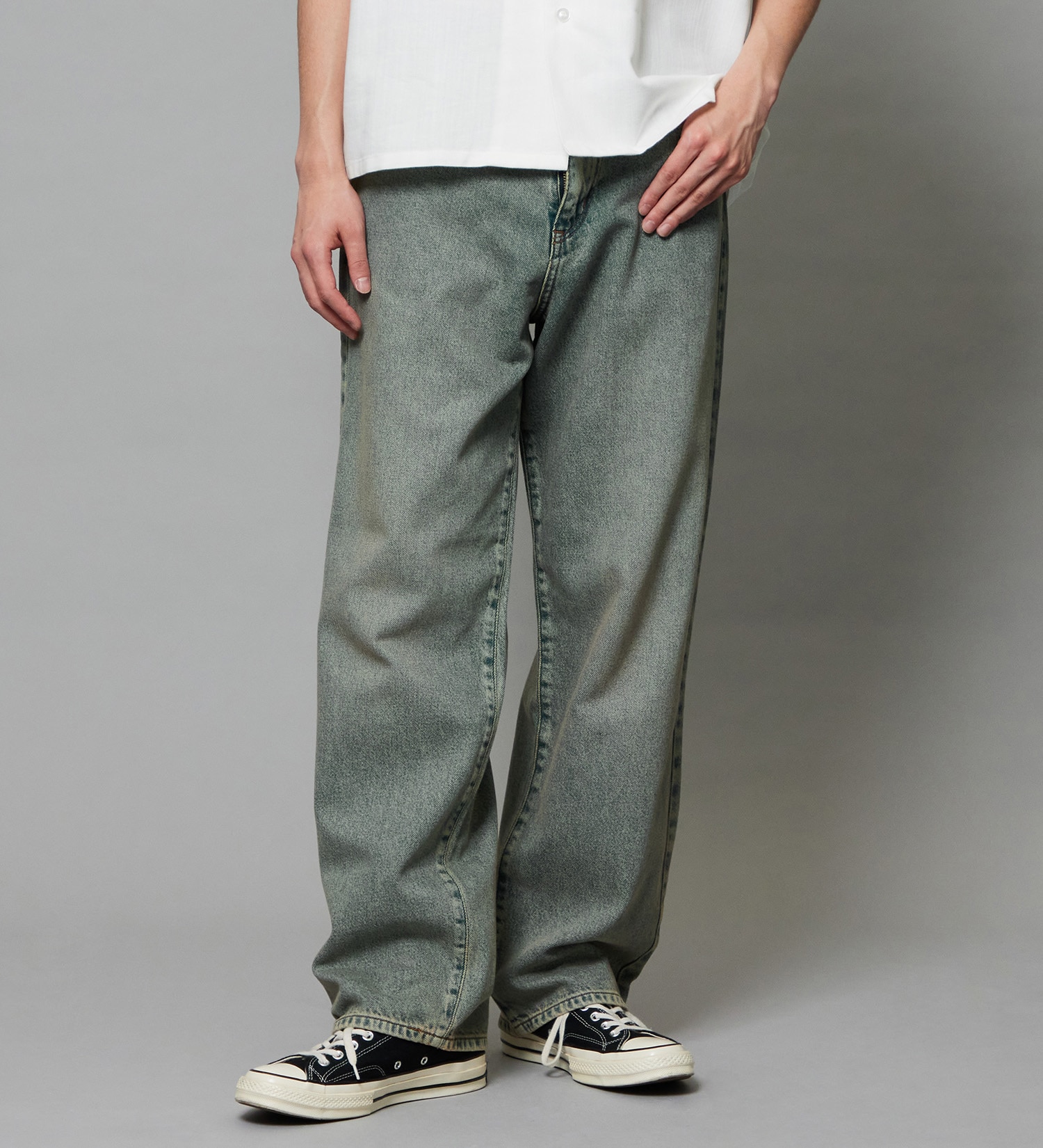 EDWIN(エドウイン)のワイド バギージーンズ デニムパンツ|パンツ/デニム / ジーンズパンツ/メンズ|淡色ブルー3