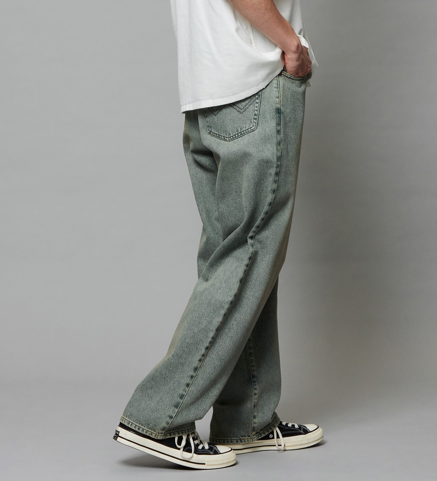 EDWIN(エドウイン)のワイド バギージーンズ デニムパンツ|パンツ/デニム / ジーンズパンツ/メンズ|淡色ブルー3