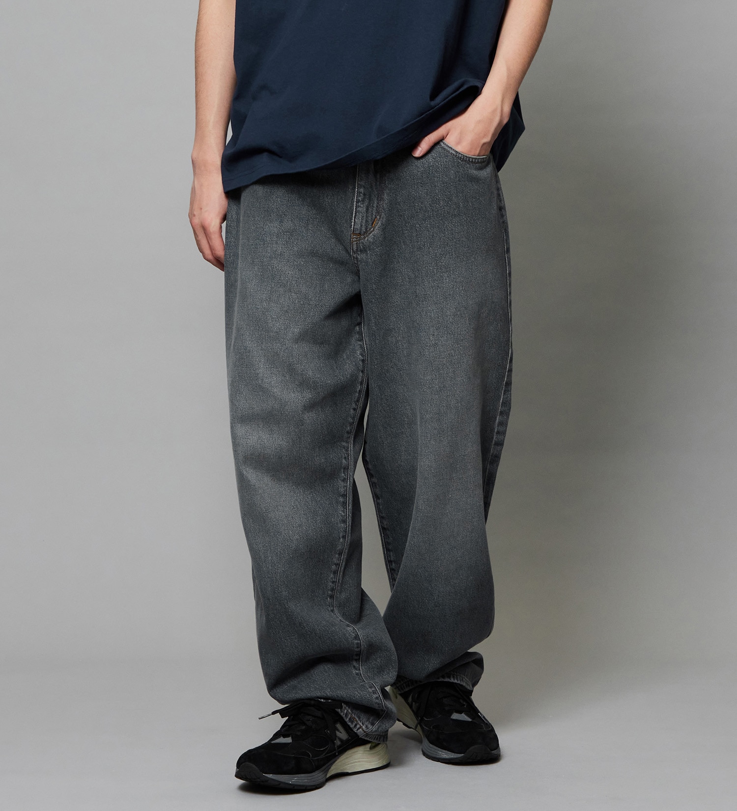 EDWIN(エドウイン)のワイド バギージーンズ デニムパンツ|パンツ/デニム / ジーンズパンツ/メンズ|ブラックデニム