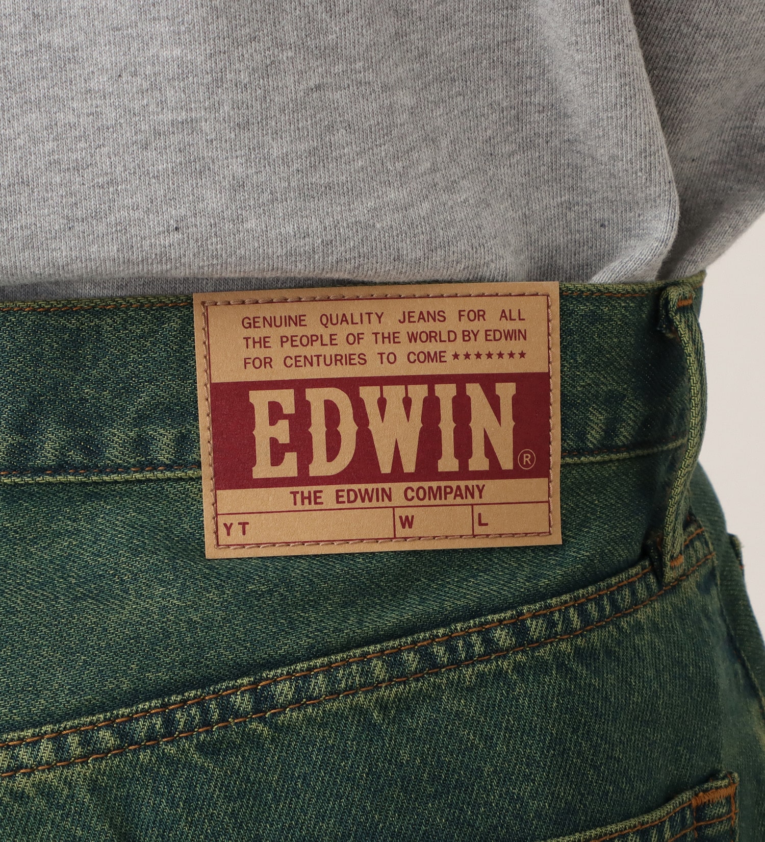 EDWIN(エドウイン)のバギージーンズ ワイドストレート デニムパンツ ライトオンス|パンツ/デニム / ジーンズパンツ/メンズ|グリーン系その他