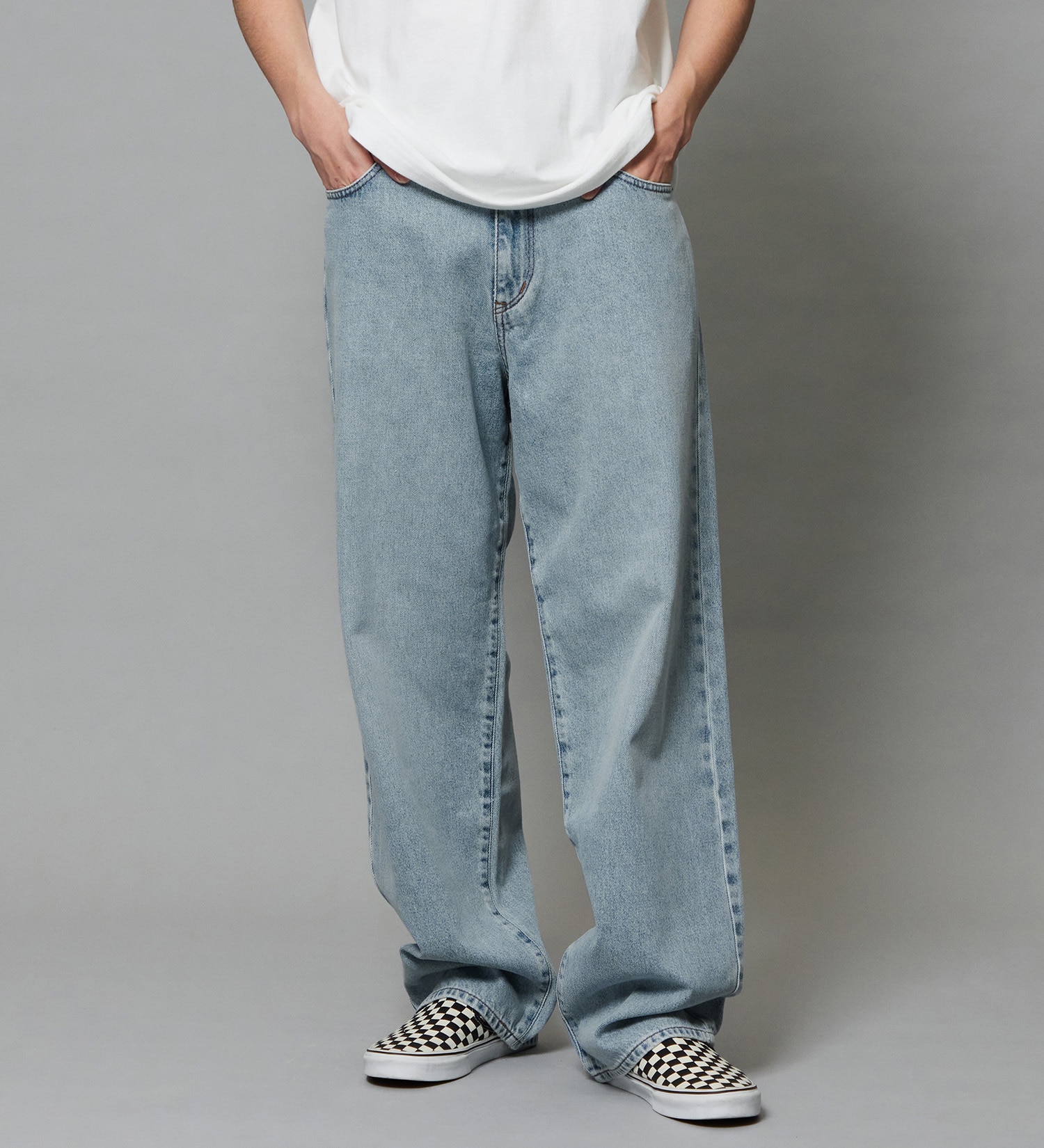 EDWIN(エドウイン)のワイド バギージーンズ デニムパンツ|パンツ/デニム / ジーンズパンツ/メンズ|淡色ブルー