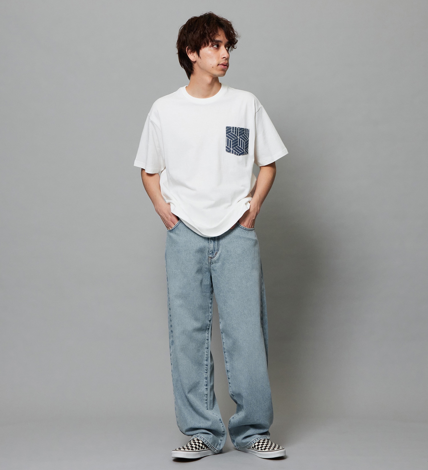 EDWIN(エドウイン)のワイド バギージーンズ デニムパンツ|パンツ/デニム / ジーンズパンツ/メンズ|淡色ブルー