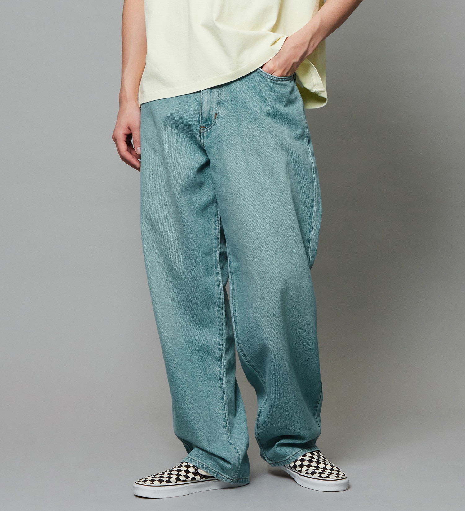 EDWIN(エドウイン)のワイド バギージーンズ デニムパンツ|パンツ/デニム / ジーンズパンツ/メンズ|淡色ブルー2