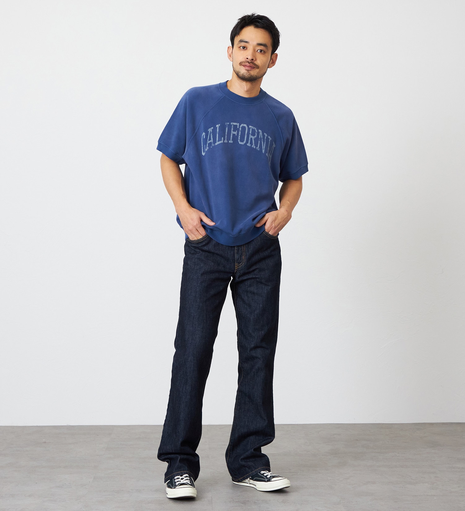 EDWIN(エドウイン)の【裾上げ無料】インターナショナルベーシック 401 ブーツカット デニムパンツ ジーンズ|パンツ/デニム / ジーンズパンツ/メンズ|インディゴブルー