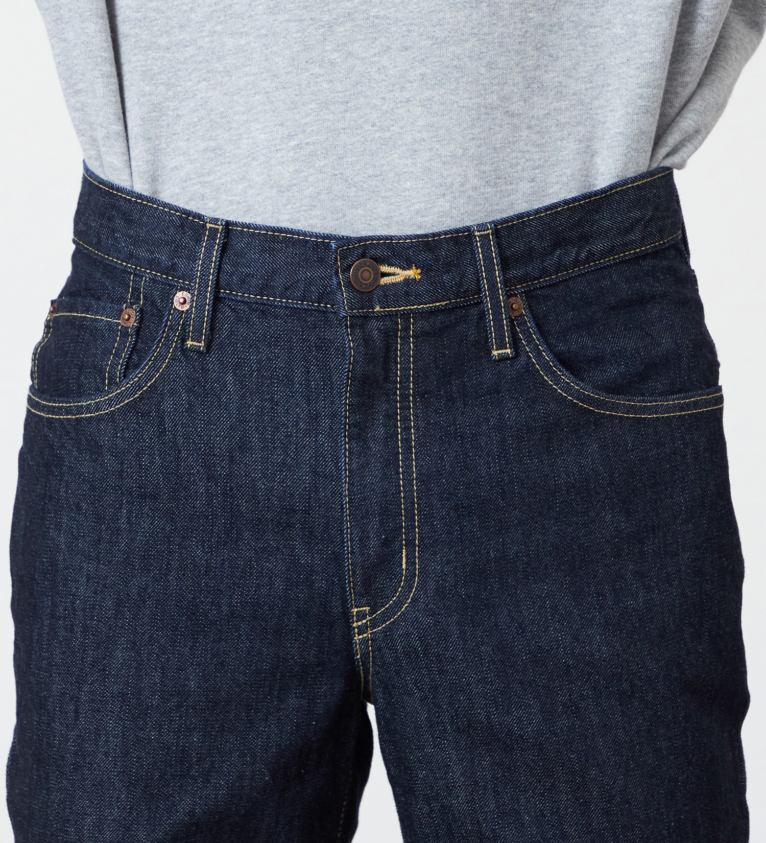 EDWIN(エドウイン)の【試着対象】【裾上げ無料】インターナショナルベーシック 402 すっきりストレート デニムパンツ ジーンズ|パンツ/デニム / ジーンズパンツ/メンズ|インディゴブルー