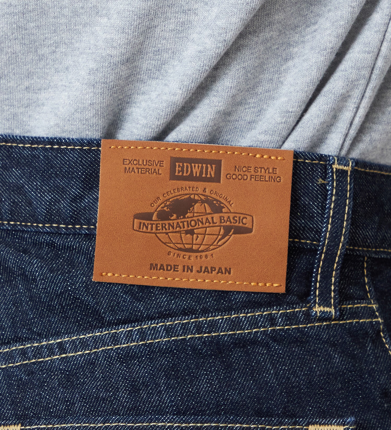EDWIN(エドウイン)の【試着対象】【裾上げ無料】インターナショナルベーシック 402 すっきりストレート デニムパンツ ジーンズ|パンツ/デニム / ジーンズパンツ/メンズ|インディゴブルー