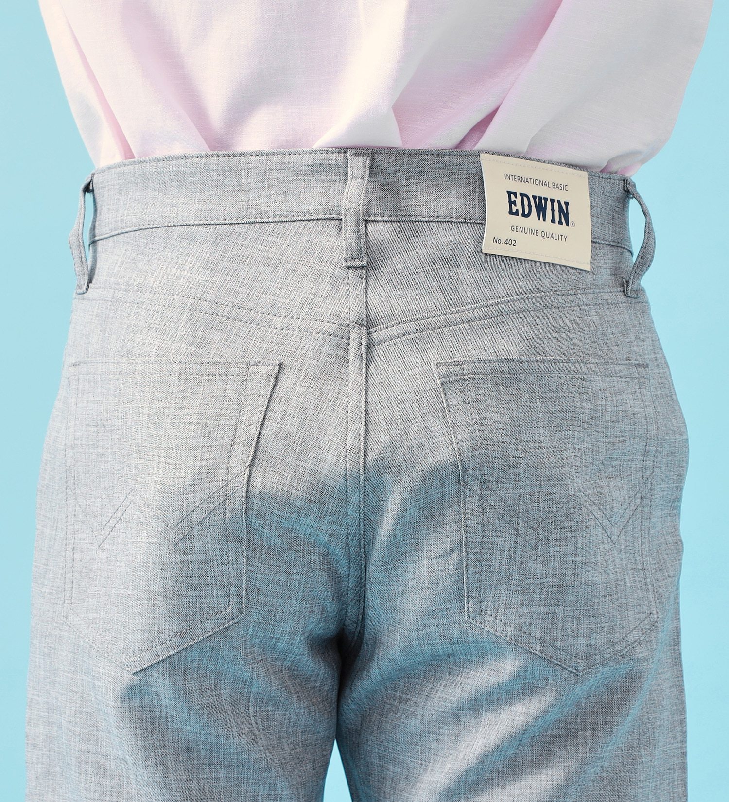 EDWIN(エドウイン)の【SUMMER SALE】【夏用】インターナショナルベーシック COOL スリム リネンライク トラウザー ドライタッチ 速乾【涼】|パンツ/パンツ/メンズ|グレー