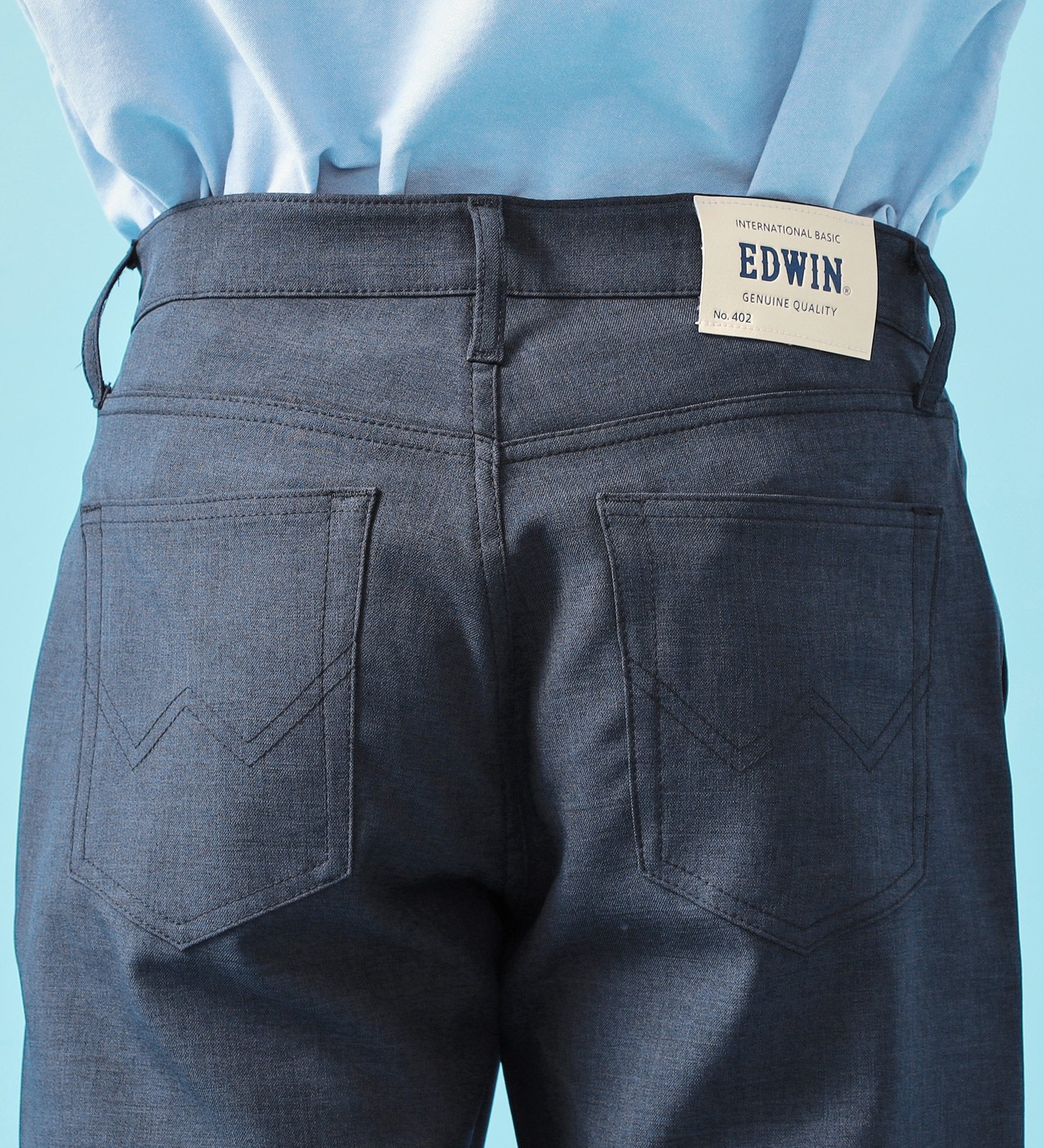 EDWIN(エドウイン)の【SUMMER SALE】【夏用】インターナショナルベーシック COOL スリム リネンライク トラウザー ドライタッチ 速乾【涼】|パンツ/パンツ/メンズ|ネイビー