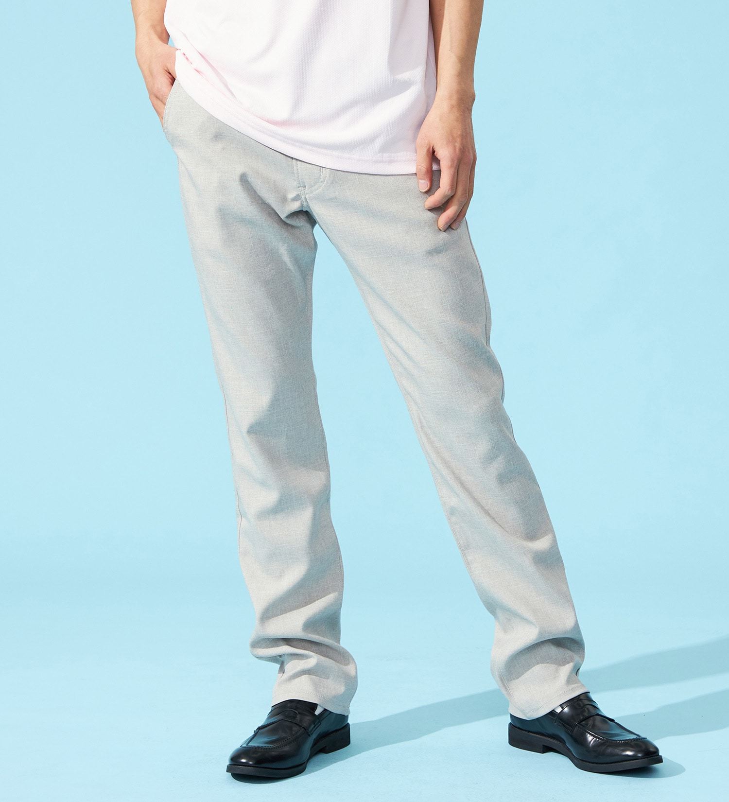 EDWIN(エドウイン)の【SUMMER SALE】【夏用】インターナショナルベーシック COOL スリム リネンライク トラウザー ドライタッチ 速乾【涼】|パンツ/パンツ/メンズ|ベージュ