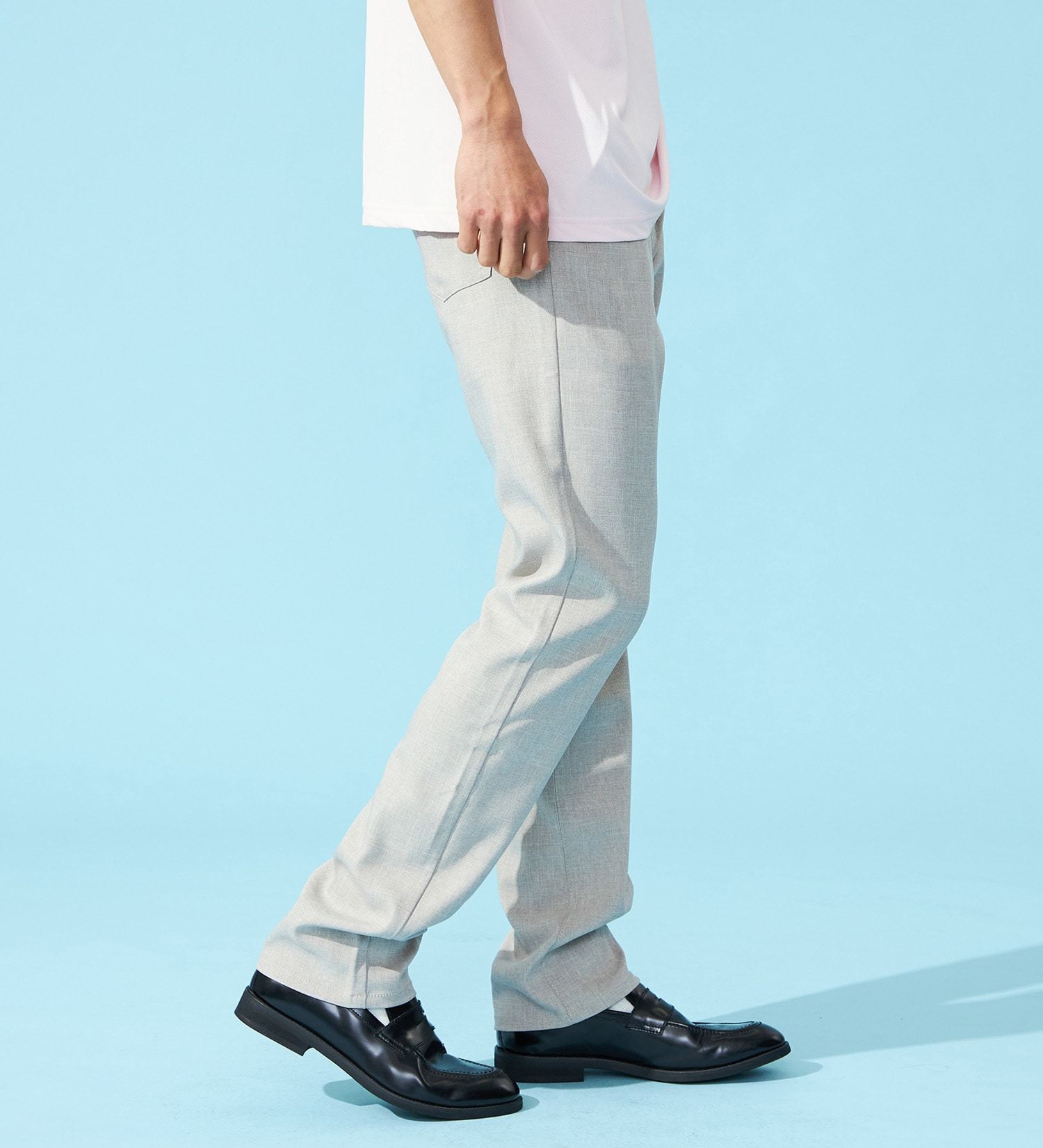 EDWIN(エドウイン)の【SUMMER SALE】【夏用】インターナショナルベーシック COOL スリム リネンライク トラウザー ドライタッチ 速乾【涼】|パンツ/パンツ/メンズ|ベージュ