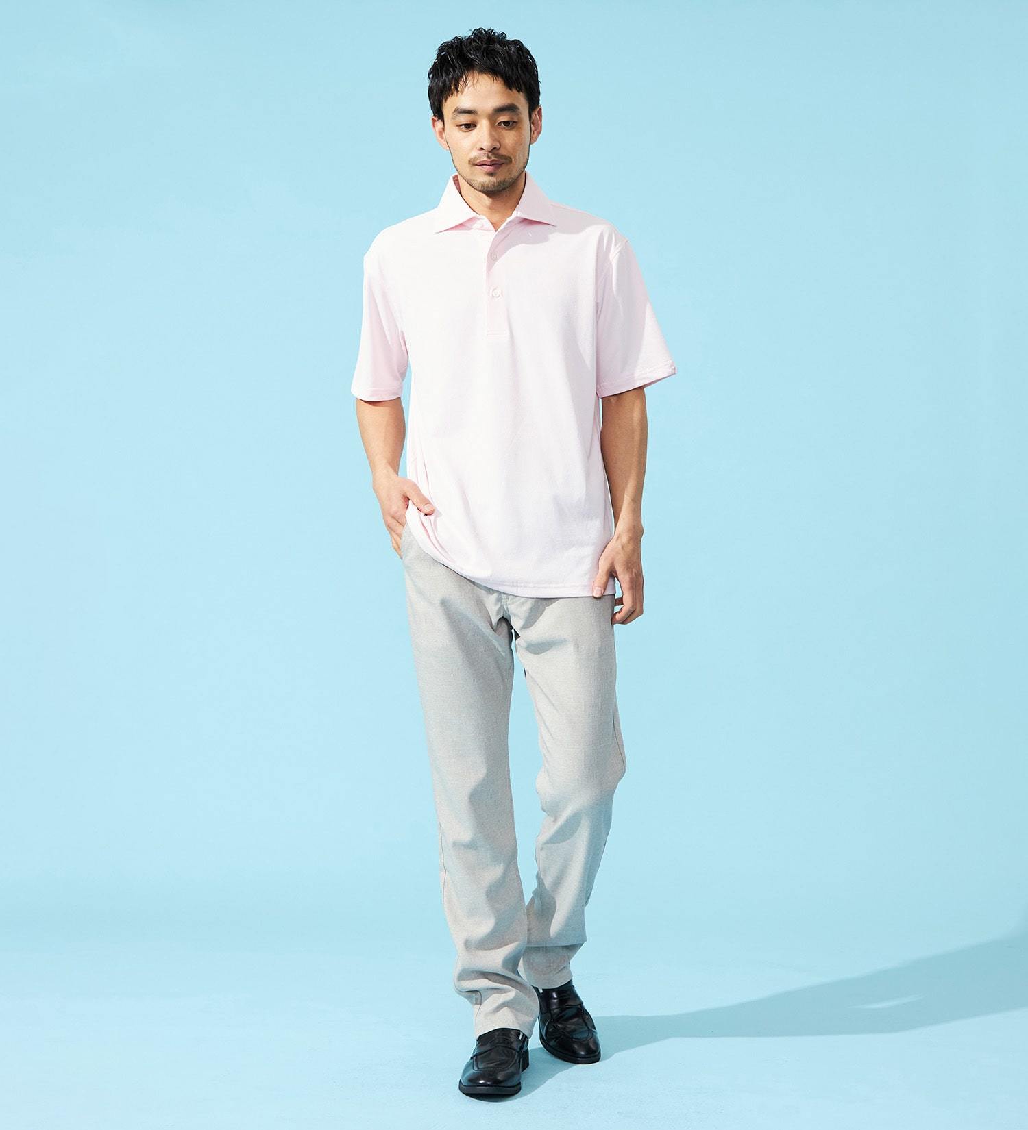 EDWIN(エドウイン)の【SUMMER SALE】【夏用】インターナショナルベーシック COOL スリム リネンライク トラウザー ドライタッチ 速乾【涼】|パンツ/パンツ/メンズ|ベージュ
