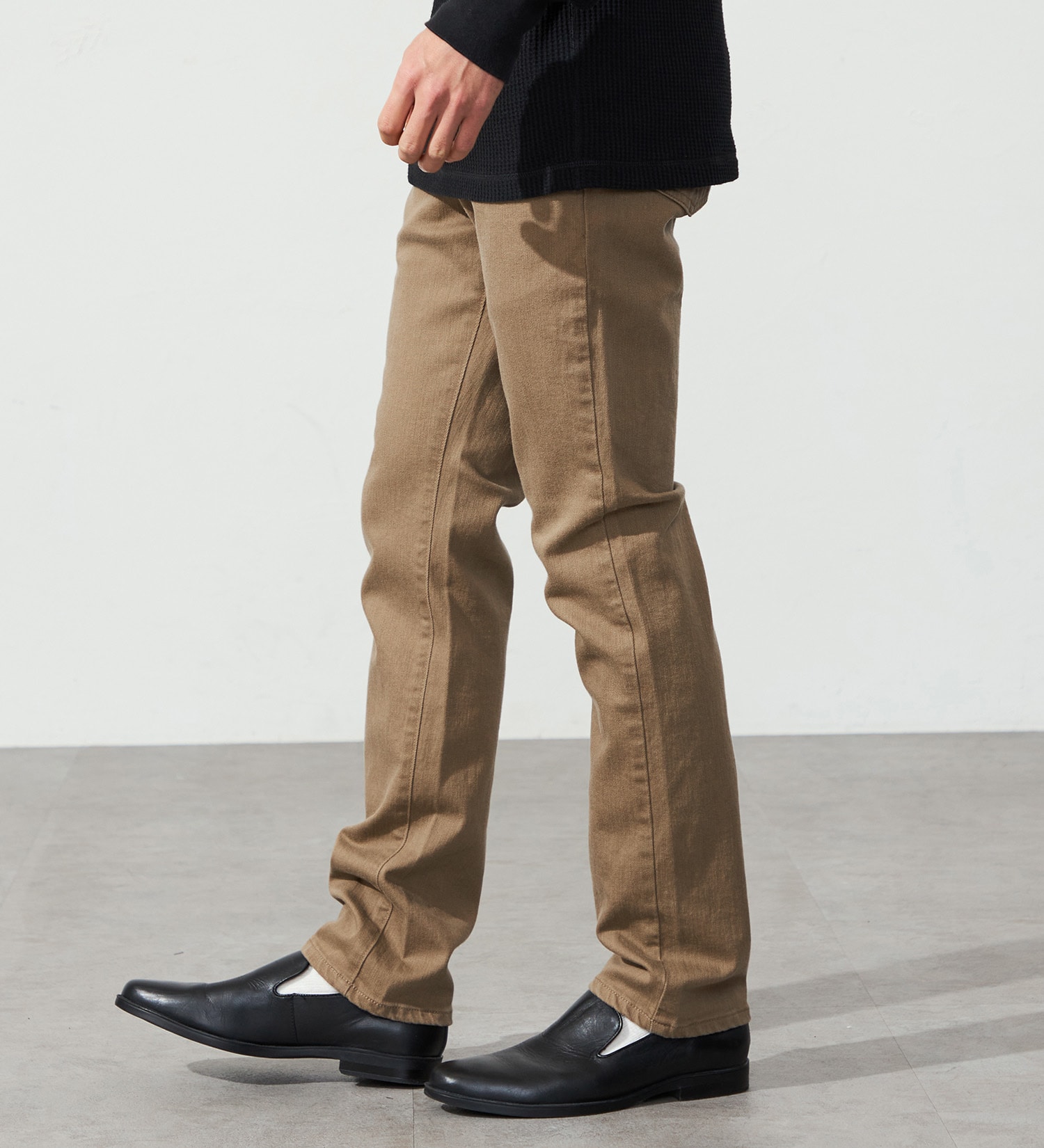 EDWIN(エドウイン)のインターナショナルベーシック E402F スリムストレート ジーンズ デニムパンツ ストレッチ|パンツ/パンツ/メンズ|ベージュ
