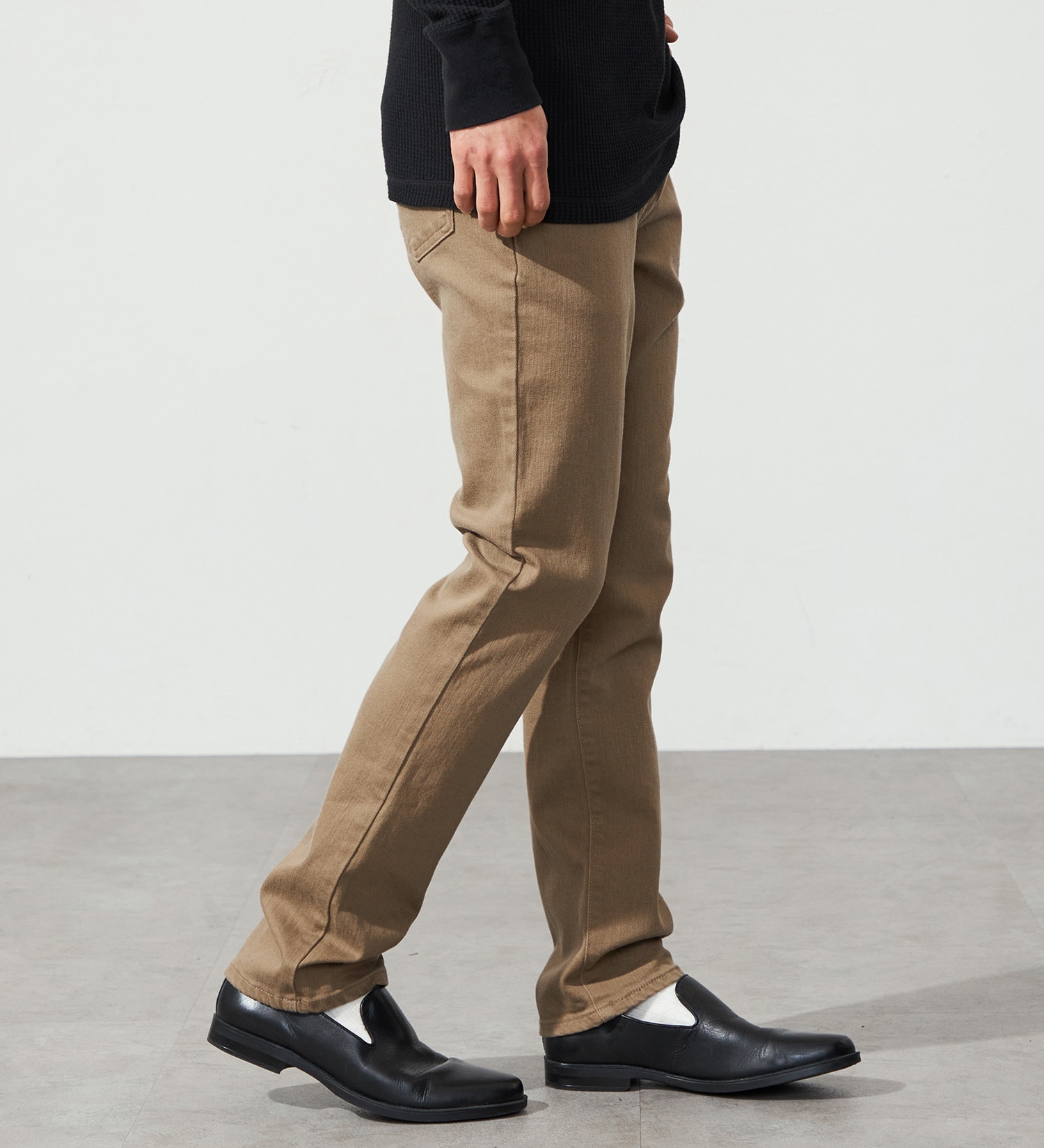 EDWIN(エドウイン)のインターナショナルベーシック E402F スリムストレート ジーンズ デニムパンツ ストレッチ|パンツ/パンツ/メンズ|ベージュ