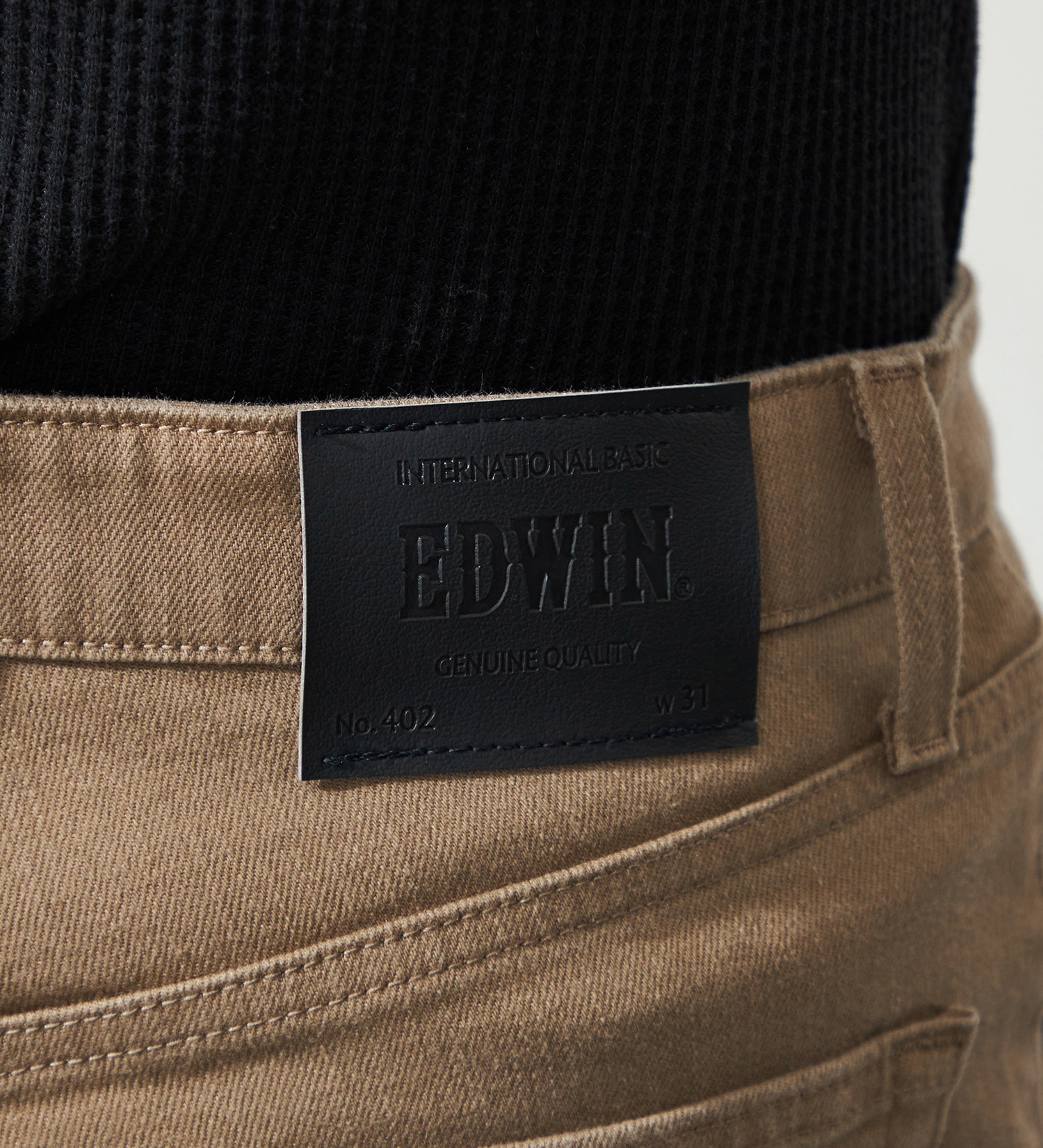 EDWIN(エドウイン)のインターナショナルベーシック E402F スリムストレート ジーンズ デニムパンツ ストレッチ|パンツ/パンツ/メンズ|ベージュ