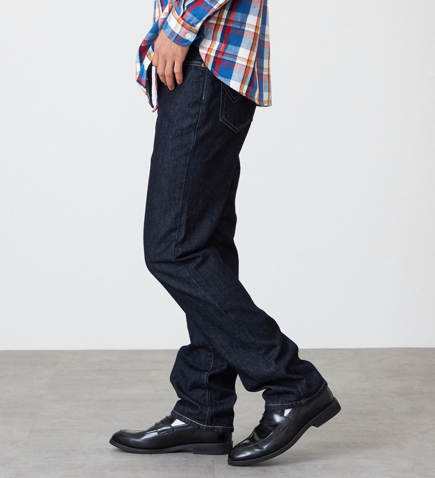 EDWIN(エドウイン)の【裾上げ無料】インターナショナルベーシック 403 ふつうのストレート デニムパンツ ジーンズ|パンツ/デニム / ジーンズパンツ/メンズ|インディゴブルー