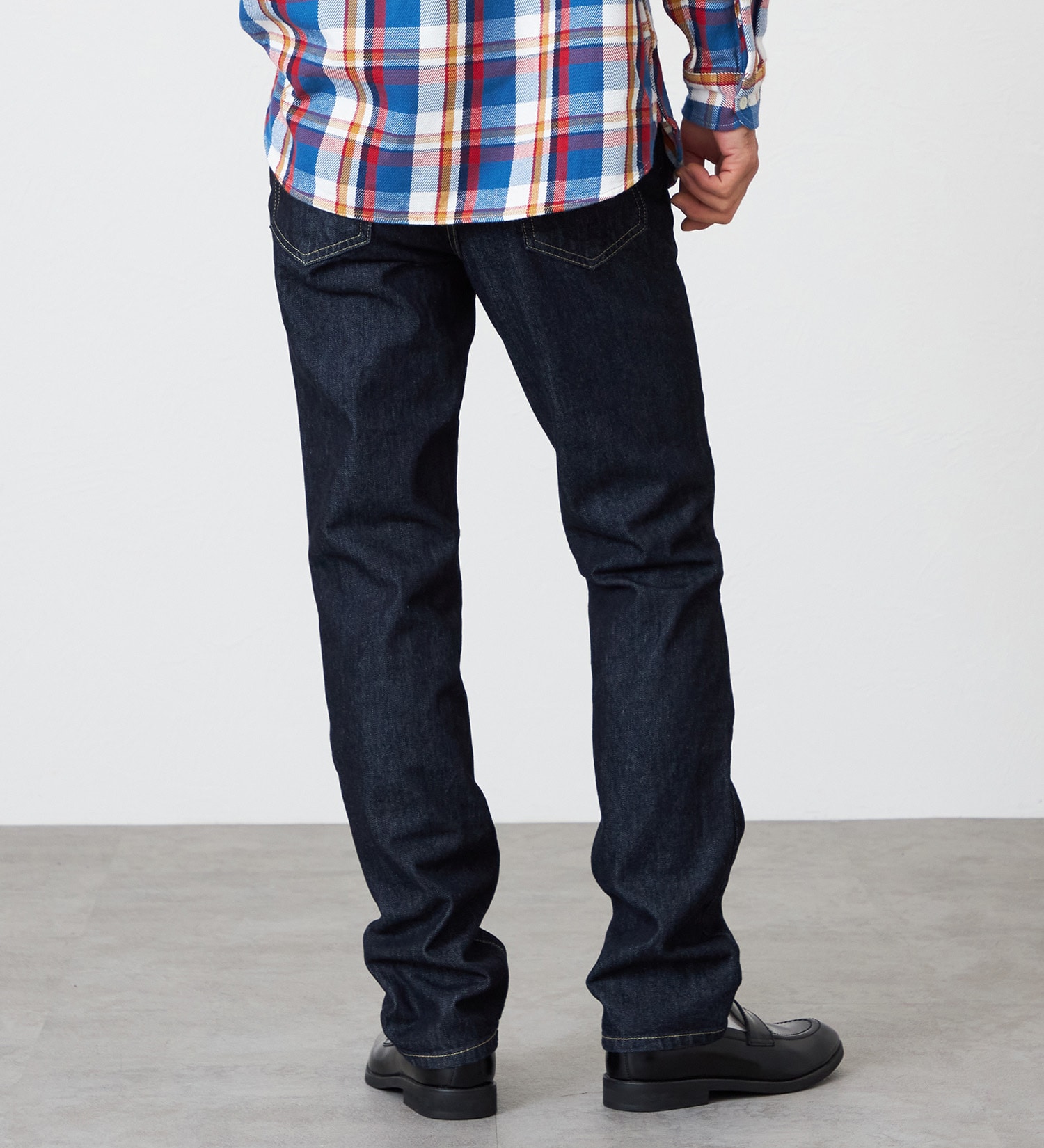 EDWIN(エドウイン)の【裾上げ無料】インターナショナルベーシック 403 ふつうのストレート デニムパンツ ジーンズ|パンツ/デニム / ジーンズパンツ/メンズ|インディゴブルー
