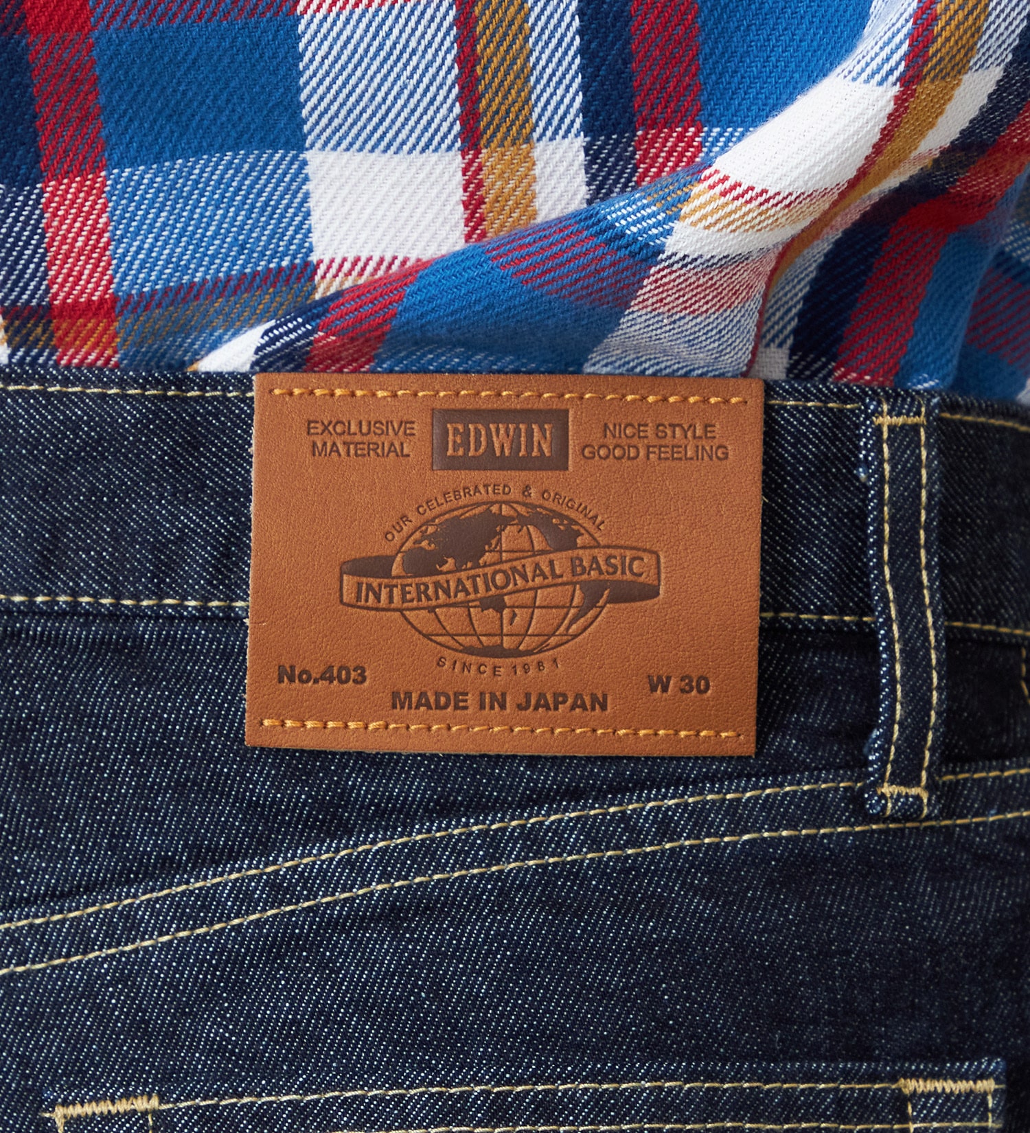 EDWIN(エドウイン)の【裾上げ無料】インターナショナルベーシック 403 ふつうのストレート デニムパンツ ジーンズ|パンツ/デニム / ジーンズパンツ/メンズ|インディゴブルー