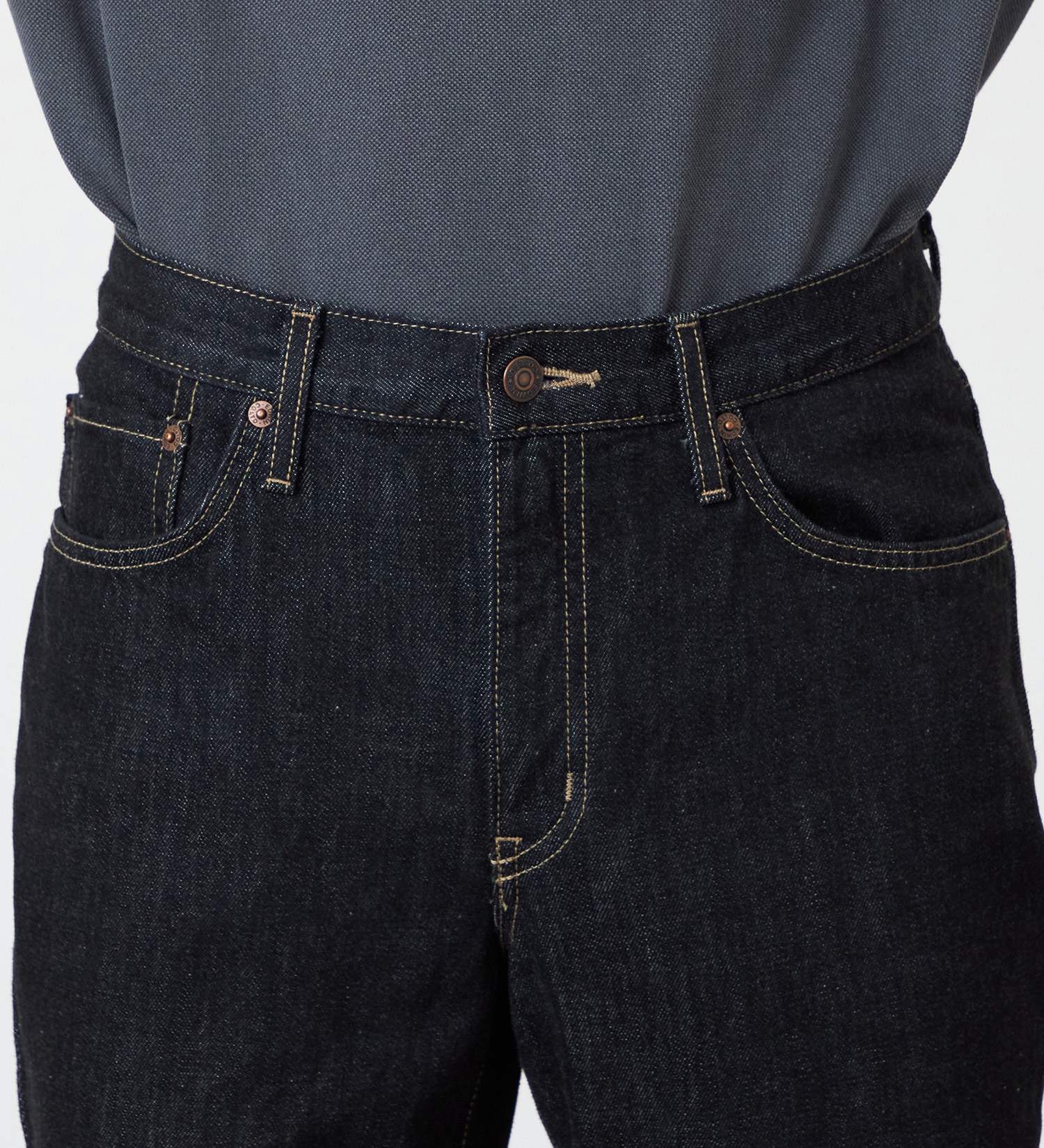 EDWIN(エドウイン)の【裾上げ無料】インターナショナルベーシック 403 ふつうのストレート デニムパンツ ジーンズ|パンツ/デニム / ジーンズパンツ/メンズ|ブラックデニム