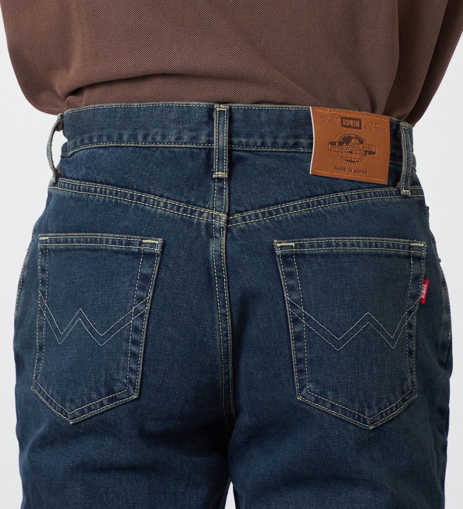 EDWIN(エドウイン)の【裾上げ無料】インターナショナルベーシック 403 ふつうのストレート デニムパンツ ジーンズ|パンツ/デニム / ジーンズパンツ/メンズ|中色ブルー2