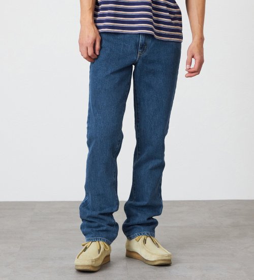 EDWIN(エドウイン)の【裾上げ無料】インターナショナルベーシック 403 ふつうのストレート デニムパンツ ジーンズ|パンツ/デニム / ジーンズパンツ/メンズ|中色ブルー