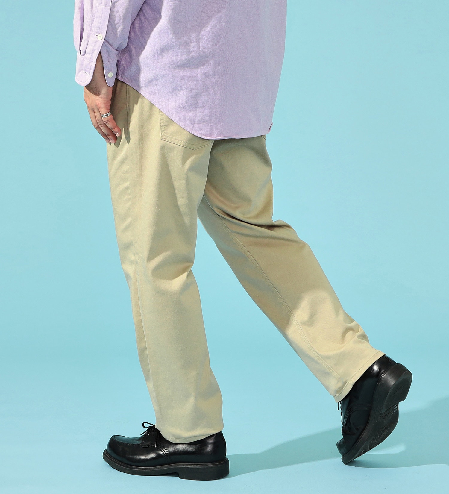 EDWIN(エドウイン)の【秋のTIMESALE】【大きいサイズ】【涼】インターナショナルベーシック レギュラーストレートパンツ COOLFLEX 麻 【ドライタッチ/吸汗速乾】|パンツ/パンツ/メンズ|サンドベージュ