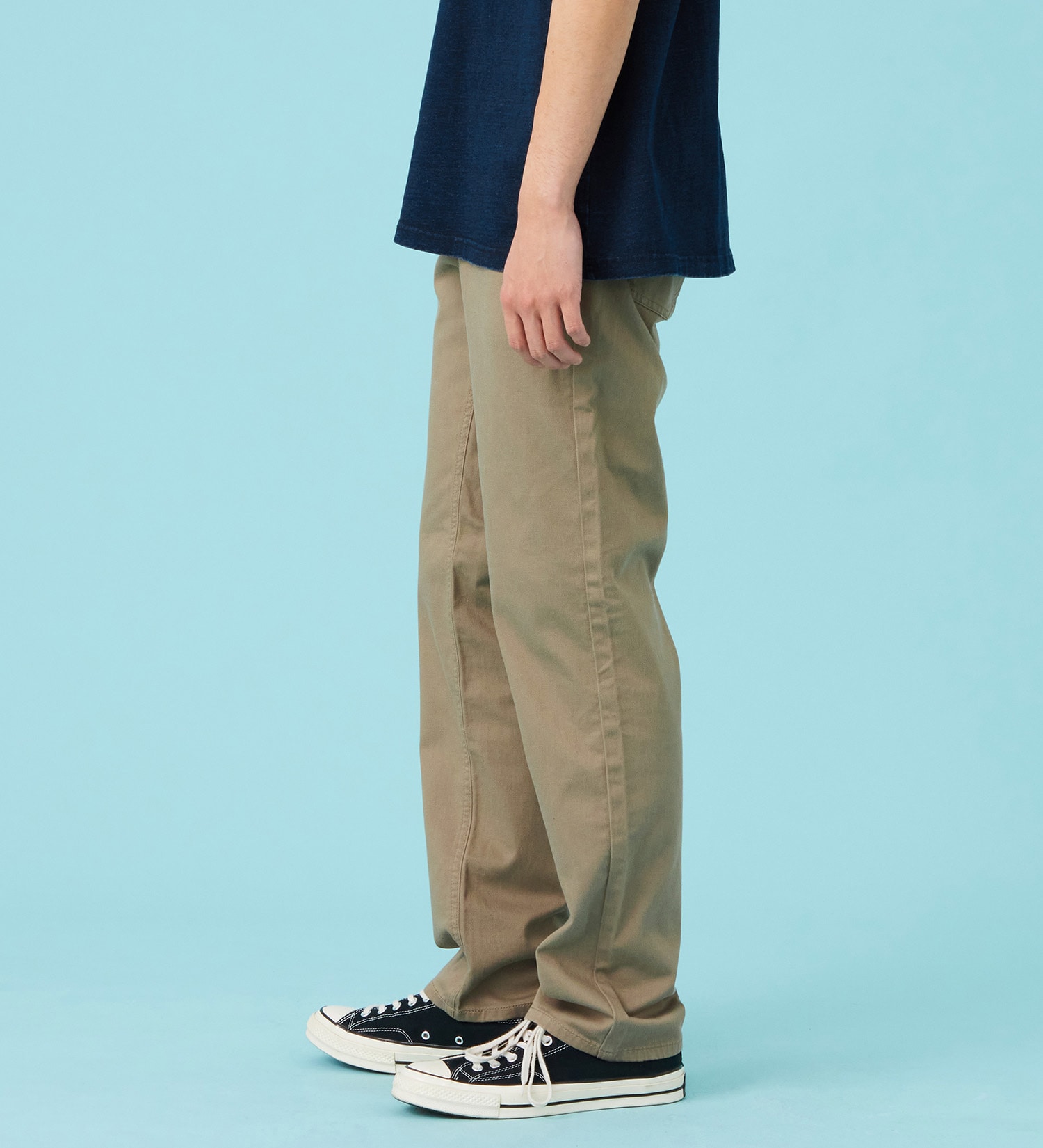 EDWIN(エドウイン)の【予約P】【大きいサイズ】【涼】インターナショナルベーシック COOL ストレート ジーンズ デニムパンツ 麻 ドライタッチ|パンツ/パンツ/メンズ|ベージュ