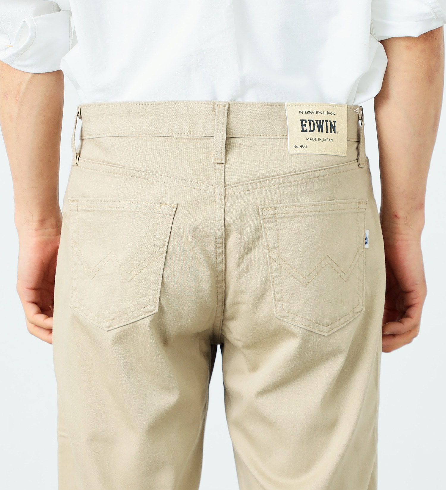 EDWIN(エドウイン)の【サマーセール】インターナショナルベーシック COOL フレックス 麻 レギュラーストレート|パンツ/パンツ/メンズ|ライトベージュ