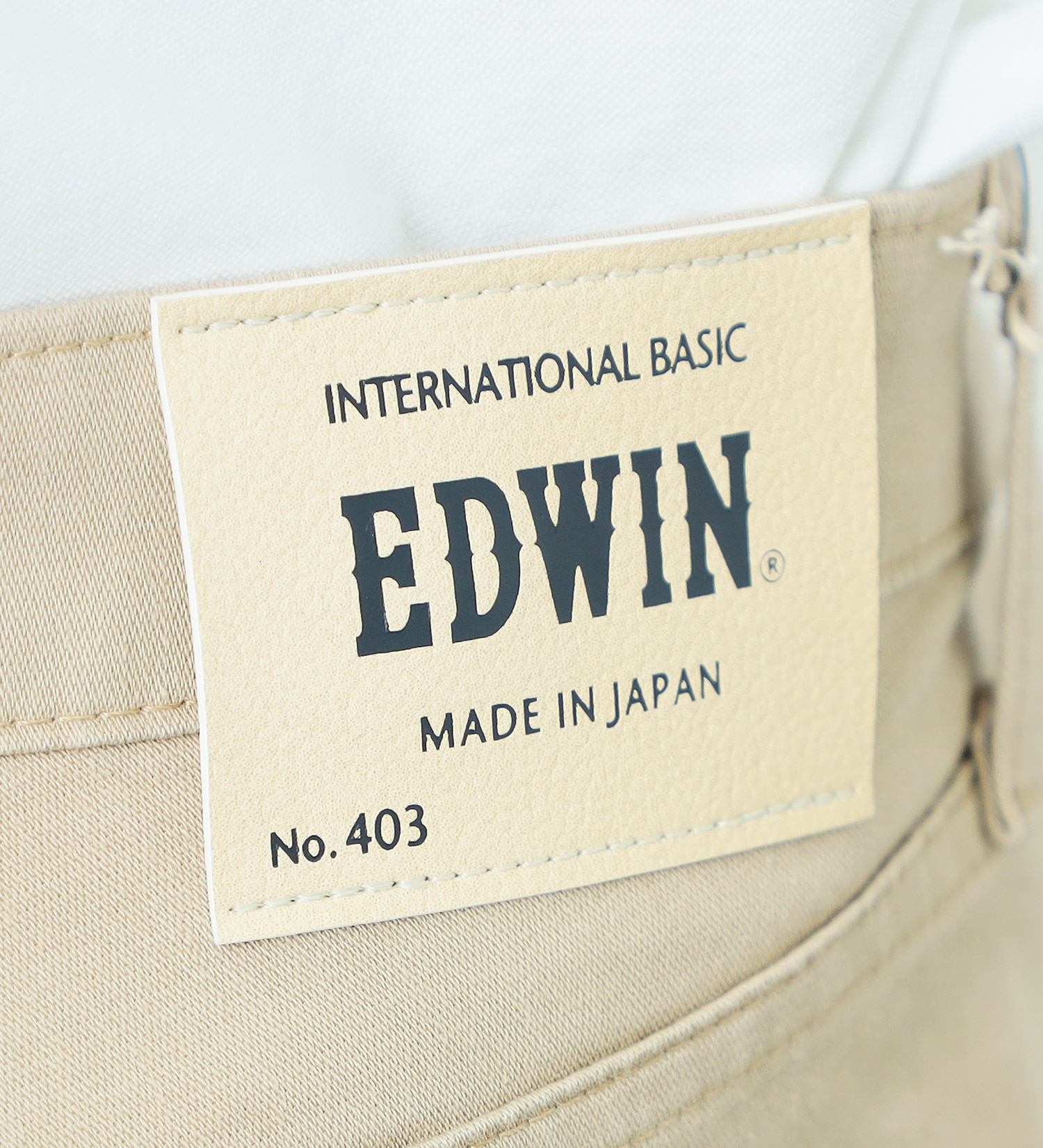 EDWIN(エドウイン)の【サマーセール】インターナショナルベーシック COOL フレックス 麻 レギュラーストレート|パンツ/パンツ/メンズ|ライトベージュ