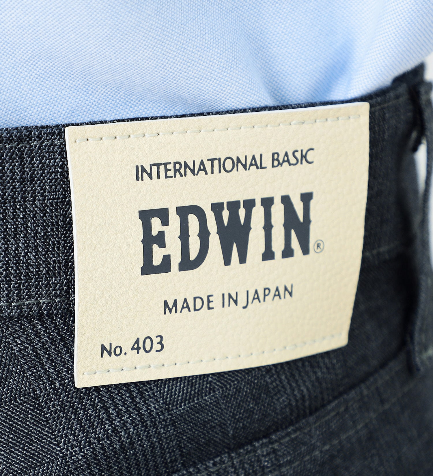 EDWIN(エドウイン)の【サマーセール】インターナショナルベーシック COOL フレックス 麻 レギュラーストレート|パンツ/パンツ/メンズ|ネイビー系チェック