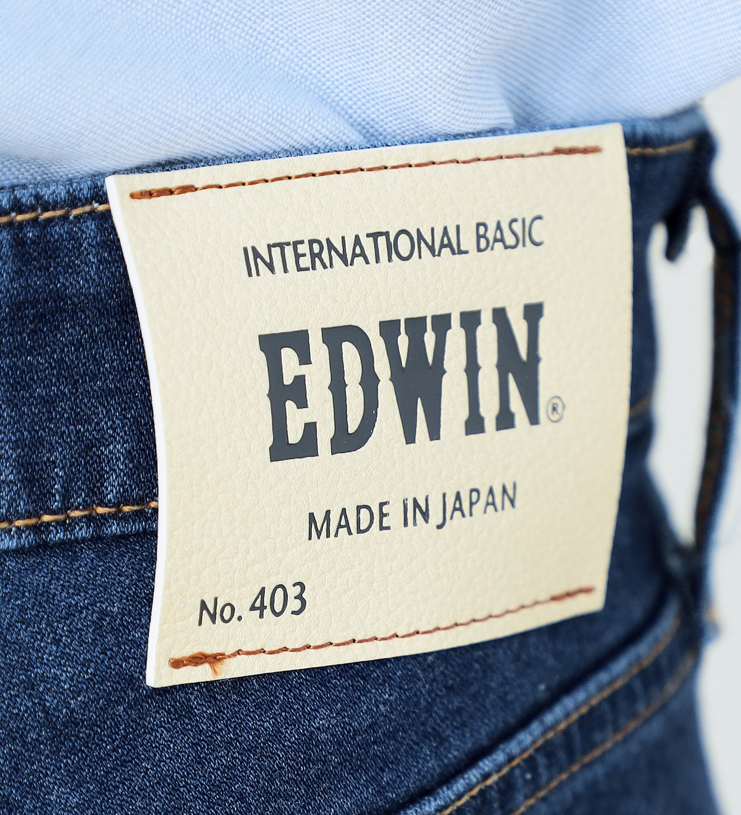 EDWIN(エドウイン)の【試着対象】インターナショナルベーシック COOL フレックス 麻 レギュラーストレート|パンツ/パンツ/メンズ|濃色ブルー