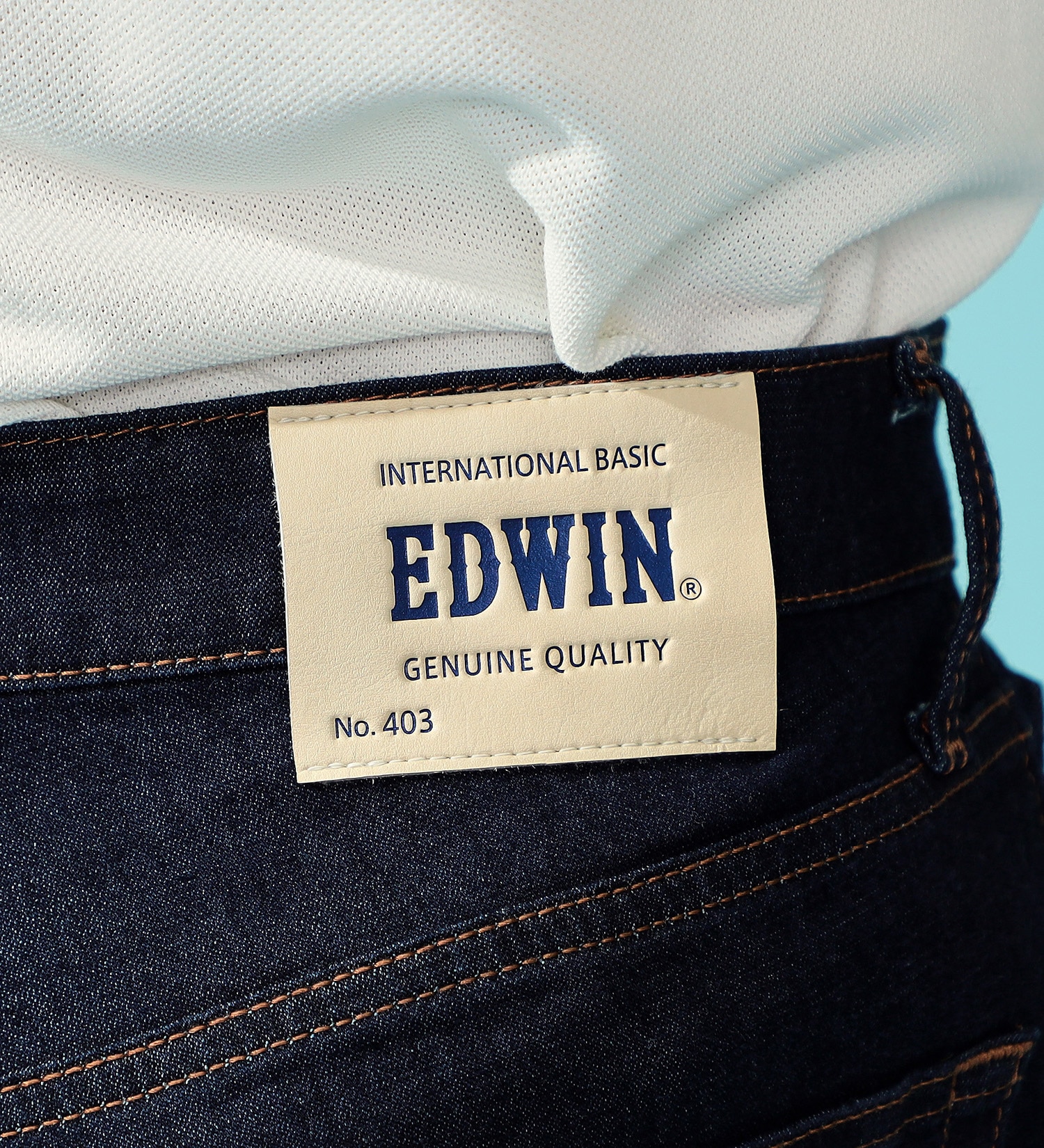 EDWIN(エドウイン)の【TIME SALE】【涼】インターナショナルベーシック レギュラーストレートパンツ COOLFLEX 麻 【梅雨対策/ドライタッチ/吸汗速乾】|パンツ/パンツ/メンズ|インディゴブルー
