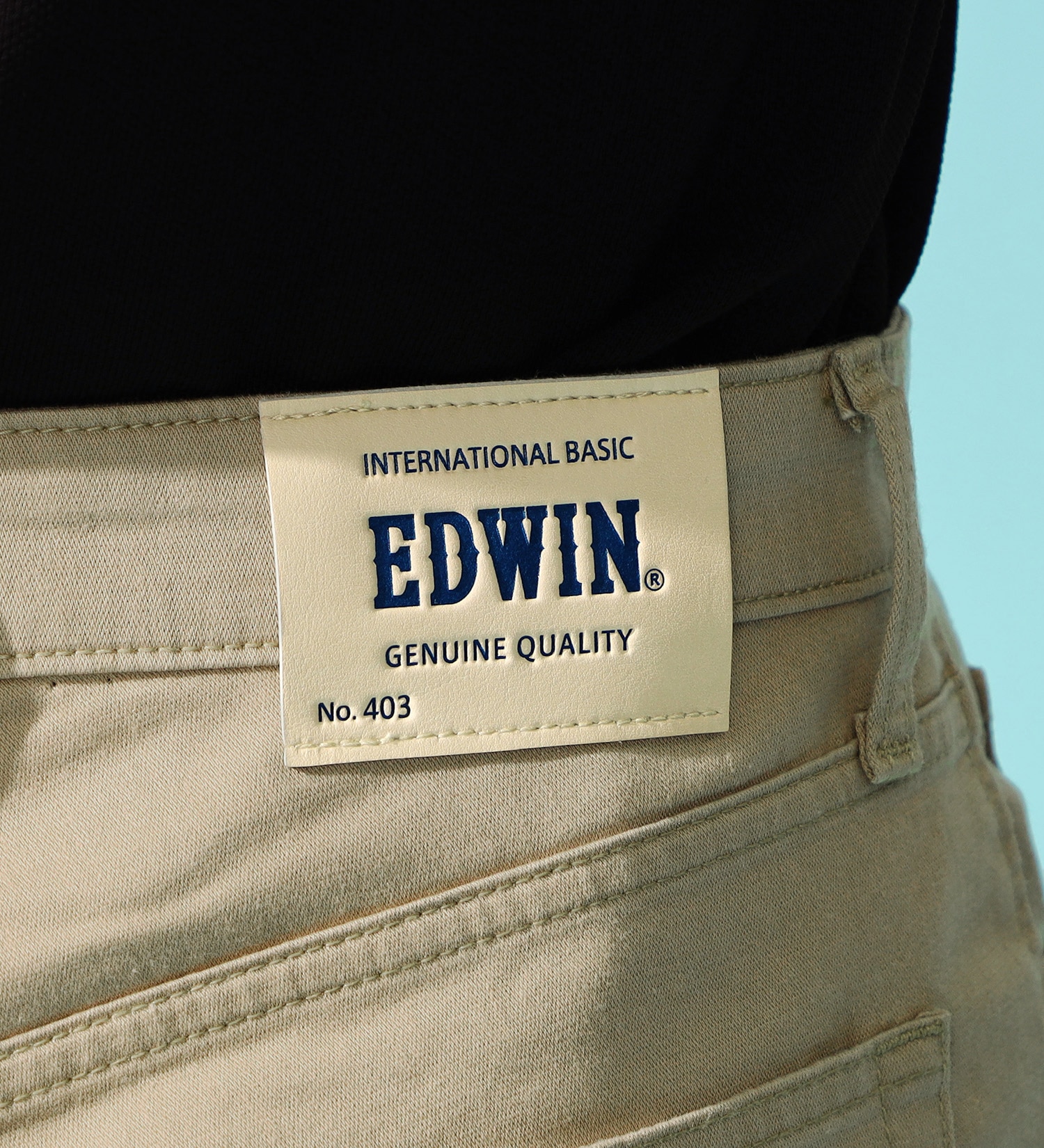 EDWIN(エドウイン)の【GW SALE】【涼】インターナショナルベーシック レギュラーストレートパンツ COOLFLEX 麻 【ドライタッチ/吸汗速乾】|パンツ/パンツ/メンズ|サンドベージュ