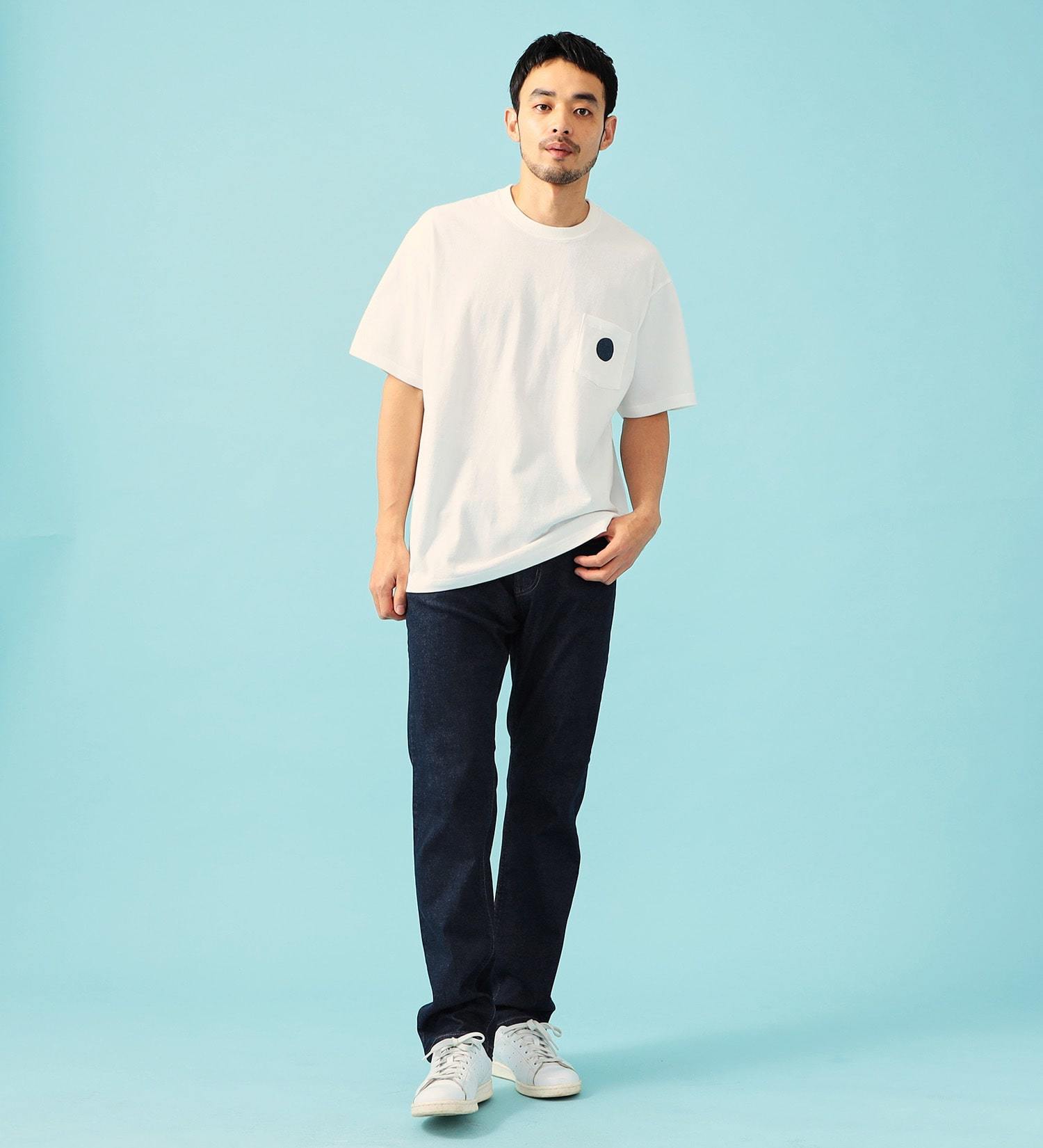EDWIN(エドウイン)の【カート割対象】【涼】インターナショナルベーシック COOL ストレート ジーンズ デニムパンツ 麻 ドライタッチ|パンツ/パンツ/メンズ|インディゴブルー