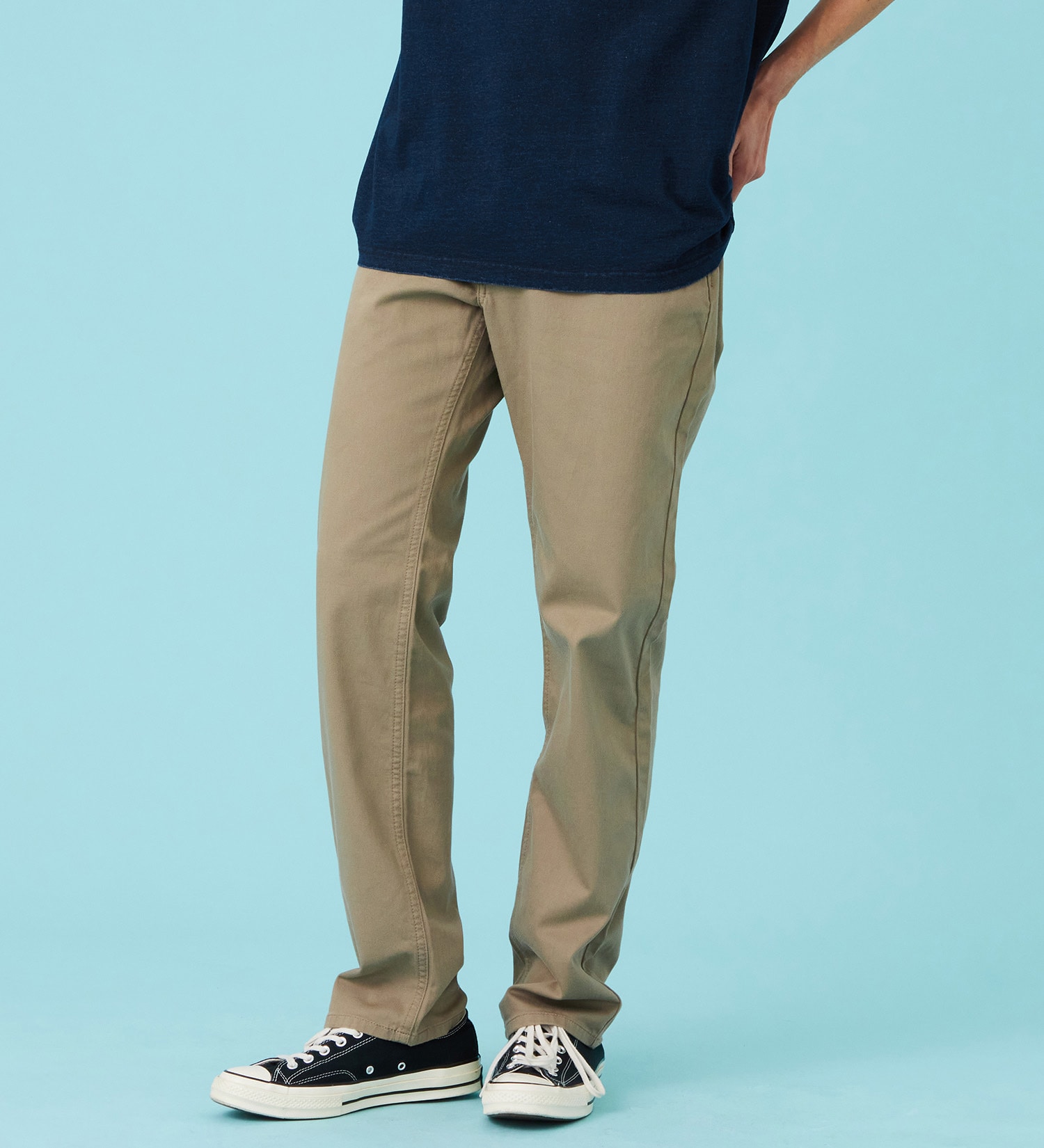 EDWIN(エドウイン)の【予約P】【涼】インターナショナルベーシック COOL ストレート ジーンズ デニムパンツ 麻 ドライタッチ|パンツ/パンツ/メンズ|ベージュ