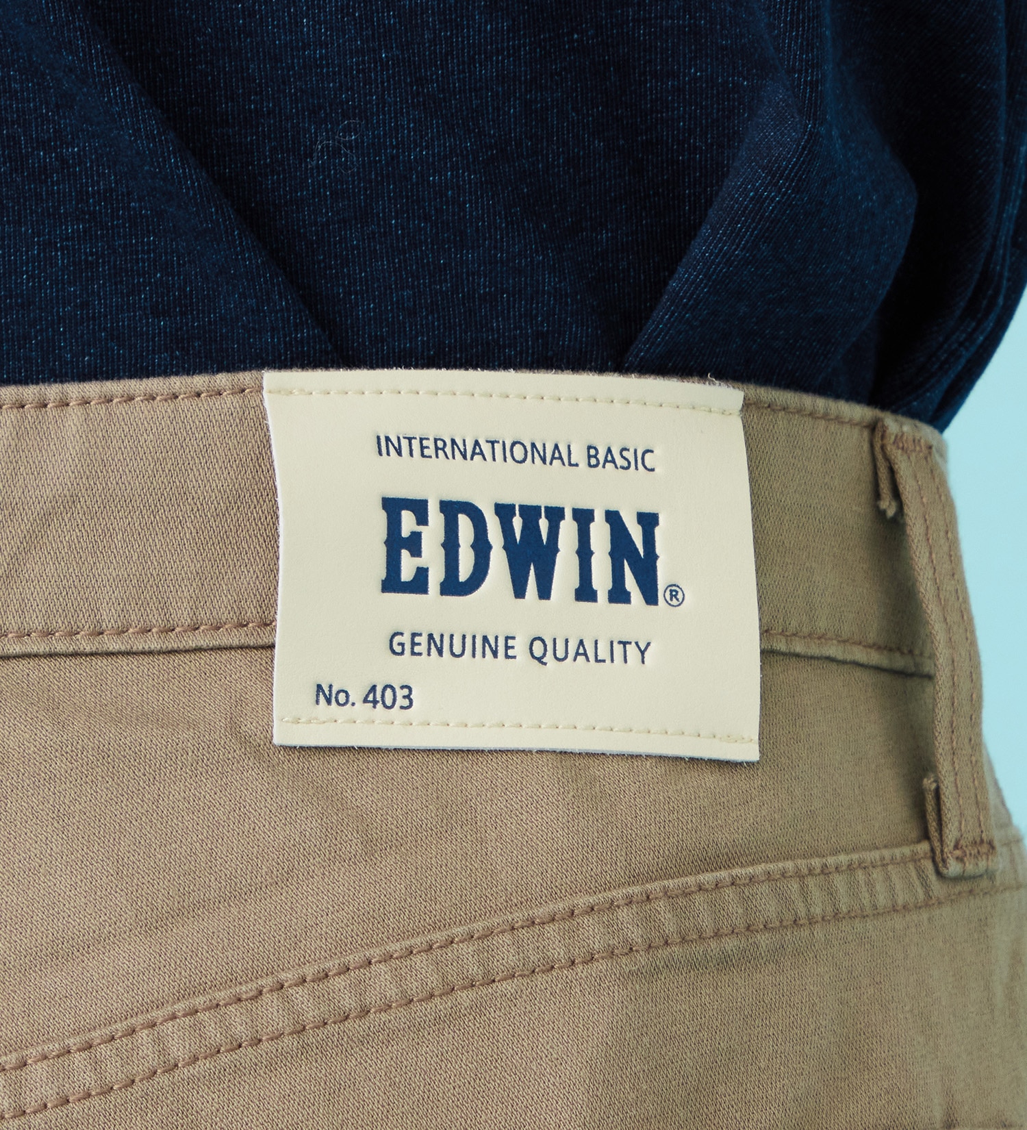 EDWIN(エドウイン)の【予約P】【涼】インターナショナルベーシック COOL ストレート ジーンズ デニムパンツ 麻 ドライタッチ|パンツ/パンツ/メンズ|ベージュ