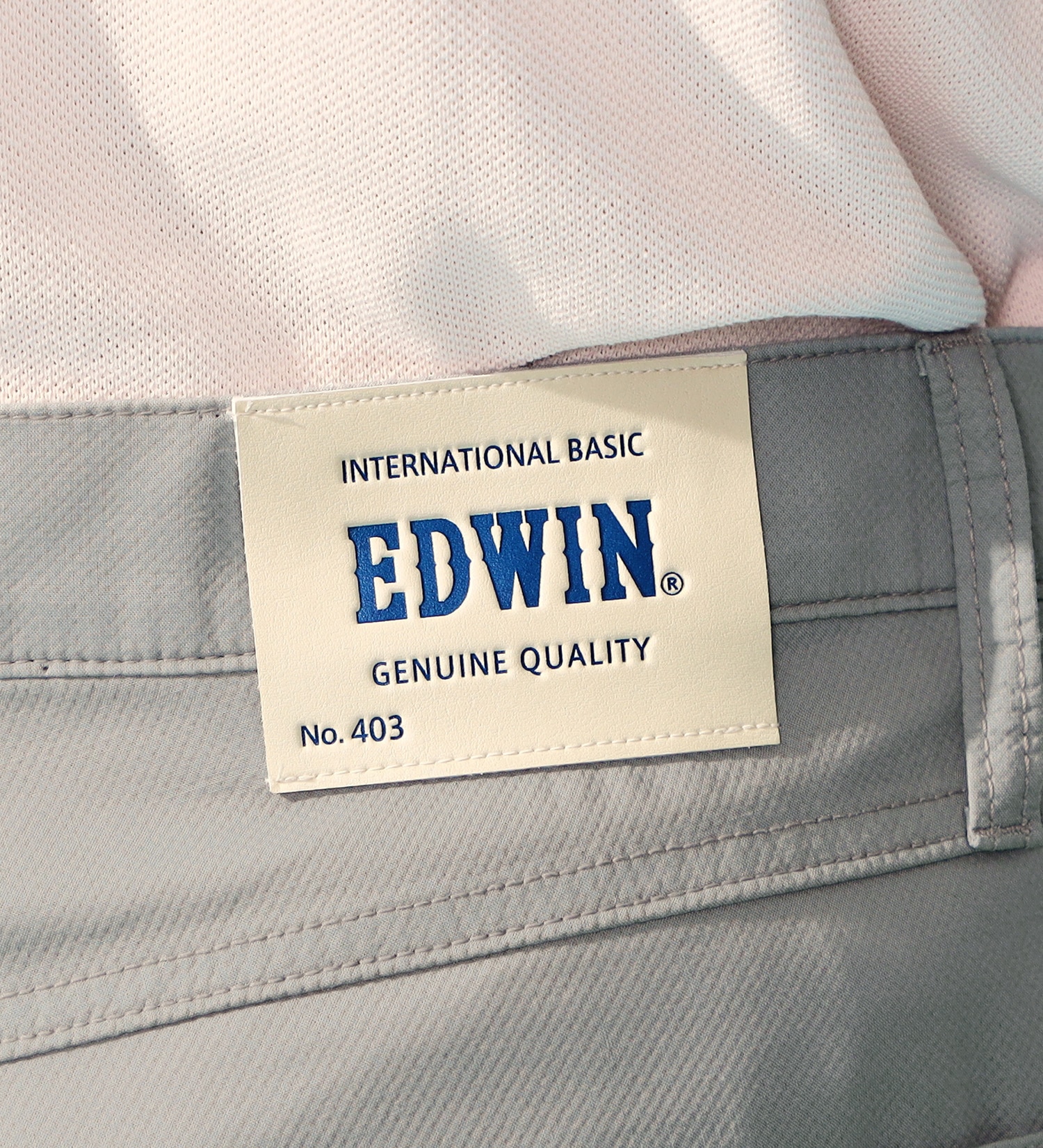 EDWIN(エドウイン)の【涼】インターナショナルベーシック レギュラーストレートパンツ COOLFLEX 裏メッシュ素材 最軽量 スラッシュポケット|パンツ/パンツ/メンズ|グレー
