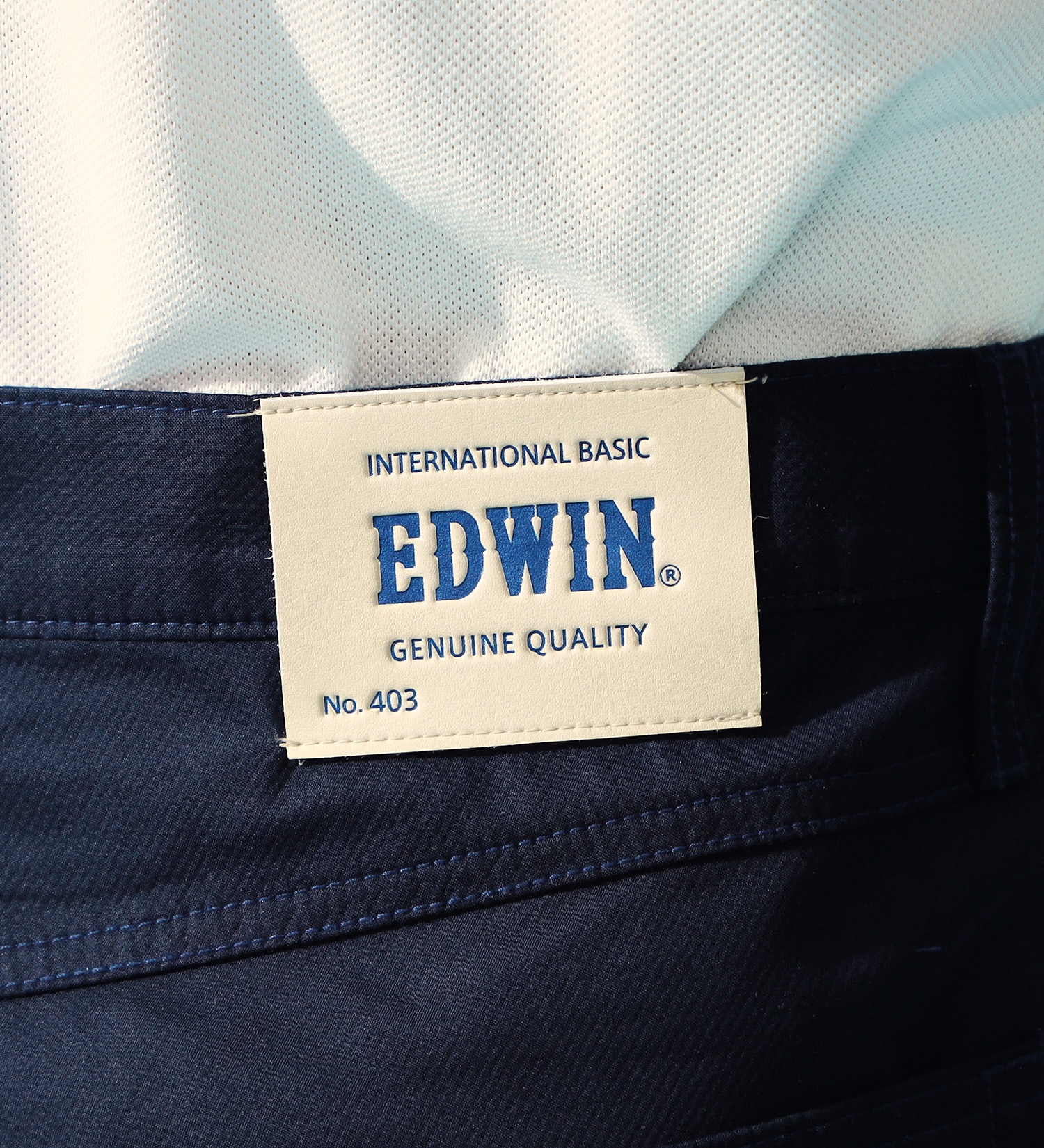EDWIN(エドウイン)の【GW SALE】【涼】インターナショナルベーシック レギュラーストレートパンツ COOLFLEX 裏メッシュ素材 最軽量 スラッシュポケット|パンツ/パンツ/メンズ|ネイビー
