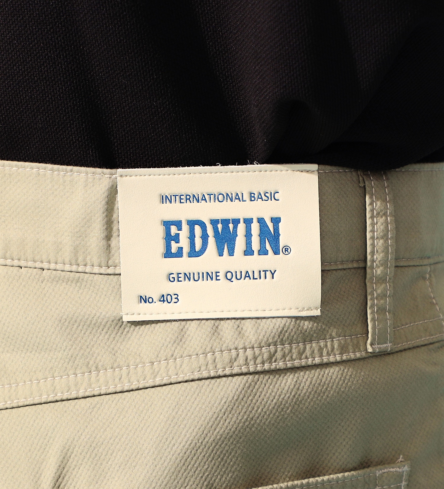 EDWIN(エドウイン)の【涼】インターナショナルベーシック レギュラーストレートパンツ COOLFLEX 裏メッシュ素材 最軽量 スラッシュポケット|パンツ/パンツ/メンズ|ベージュ